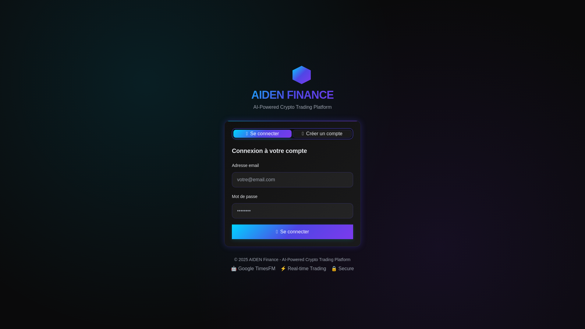 website screenshot of https://aiden-finance.pages.dev/