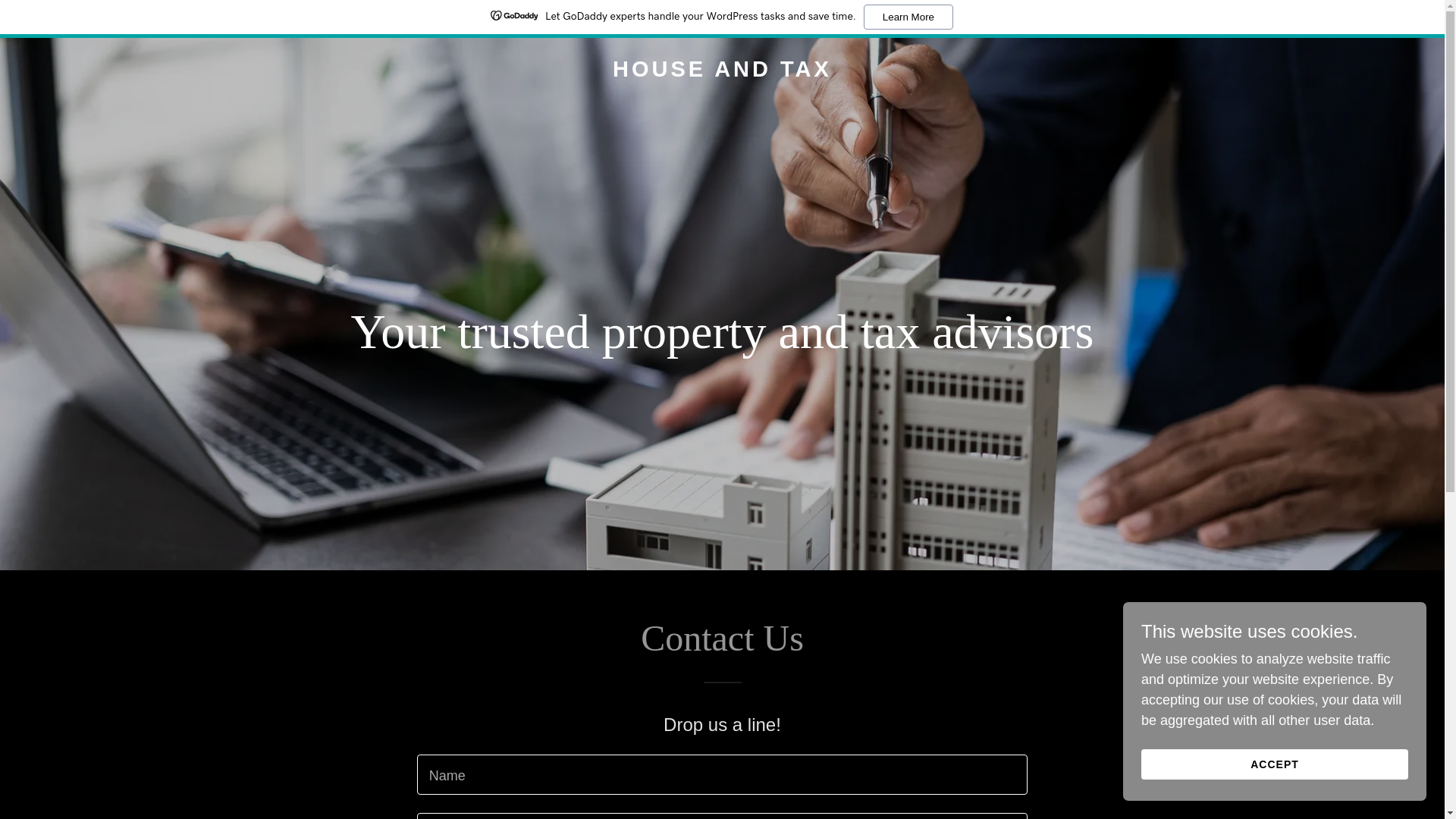 website screenshot of https://houseandtax.com/