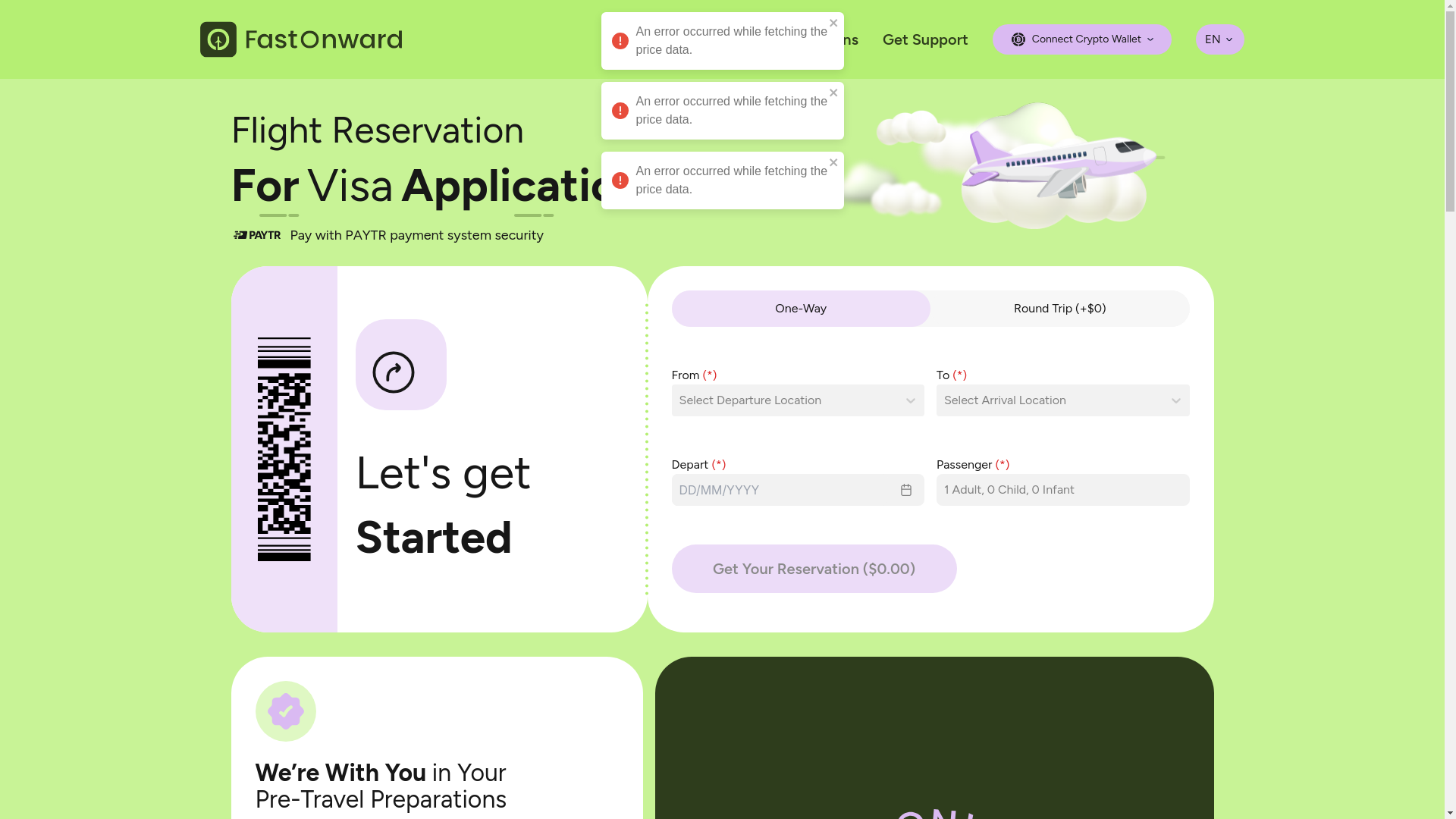 website screenshot of https://fastonward-fe.pages.dev/