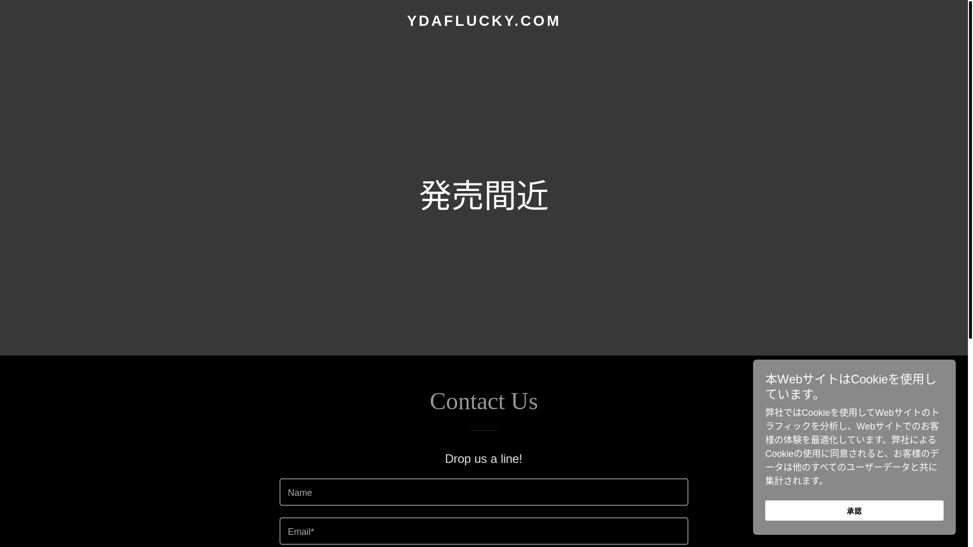 website screenshot of https://ydaflucky.com/