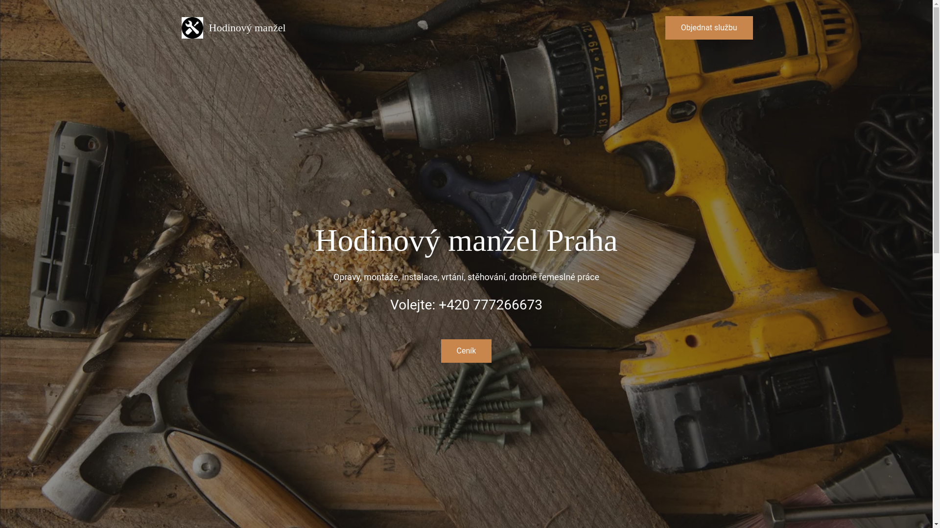website screenshot of https://hodinovymanzel-praha.eu/