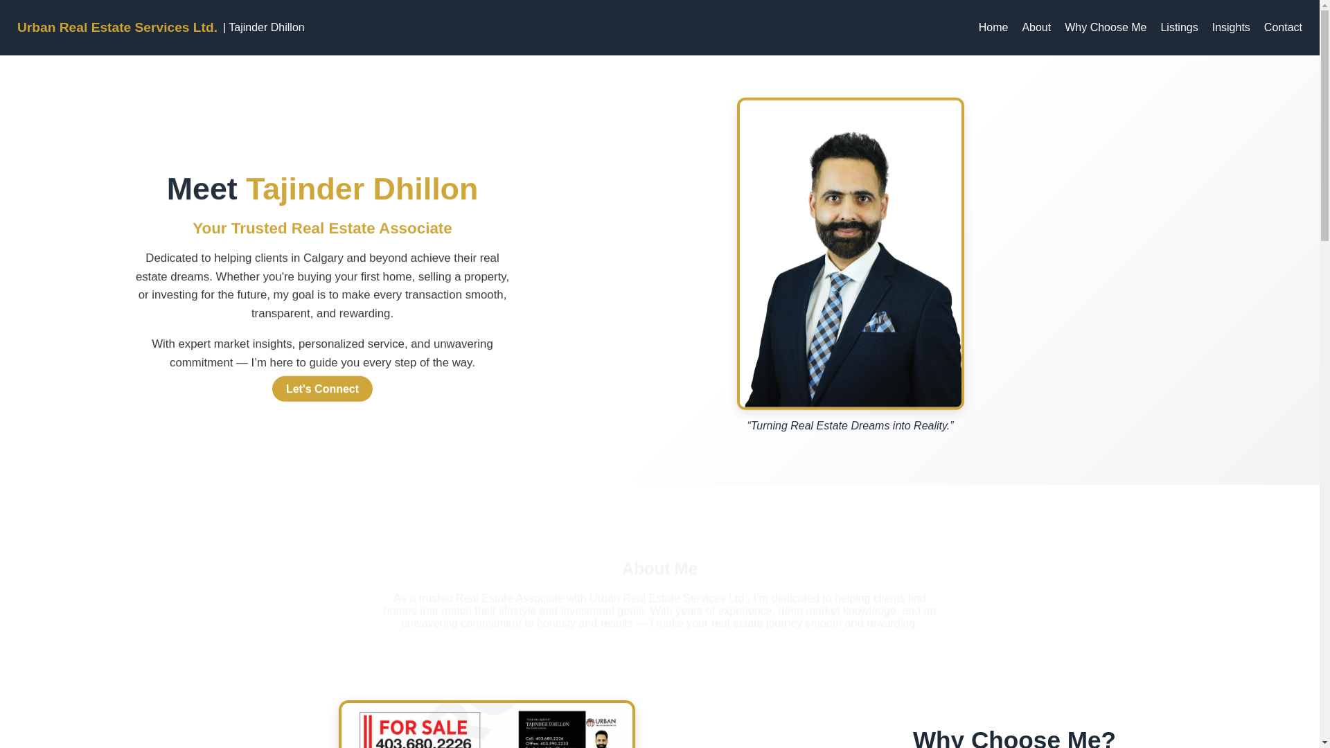 website screenshot of https://calgaryrealtordhillon.com/