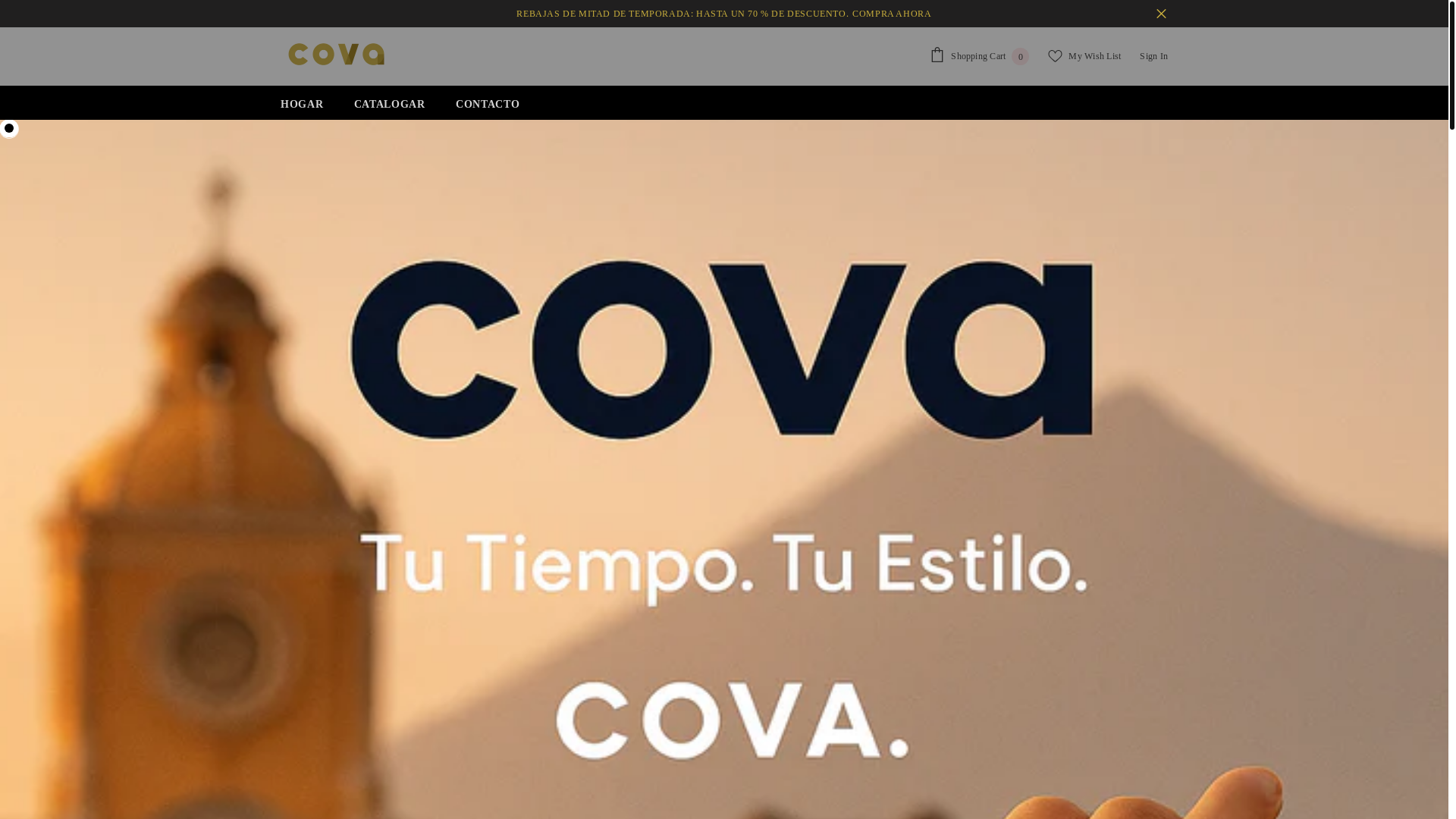 website screenshot of https://cova.watch/