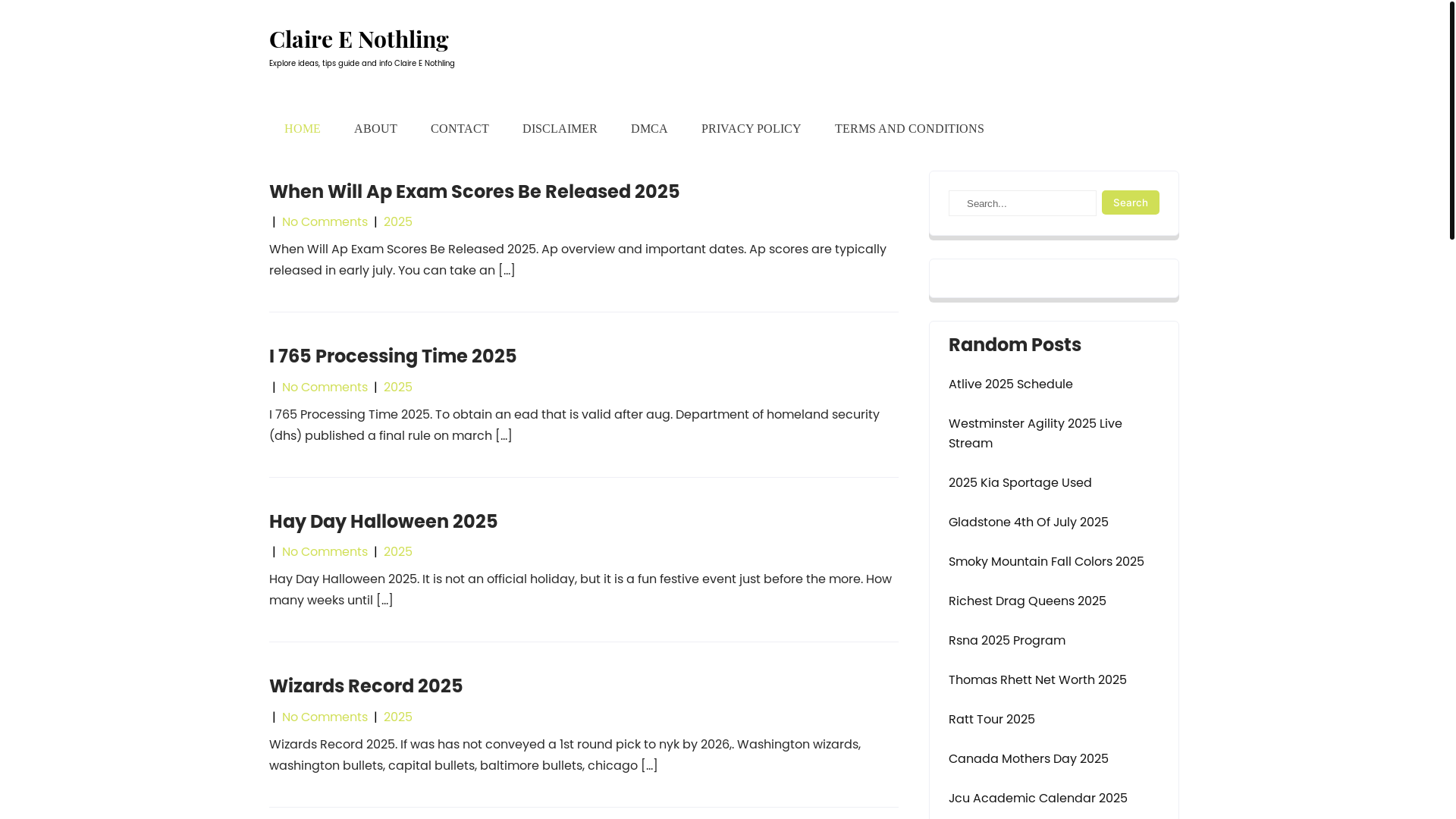 website screenshot of https://claireenothling.pages.dev/