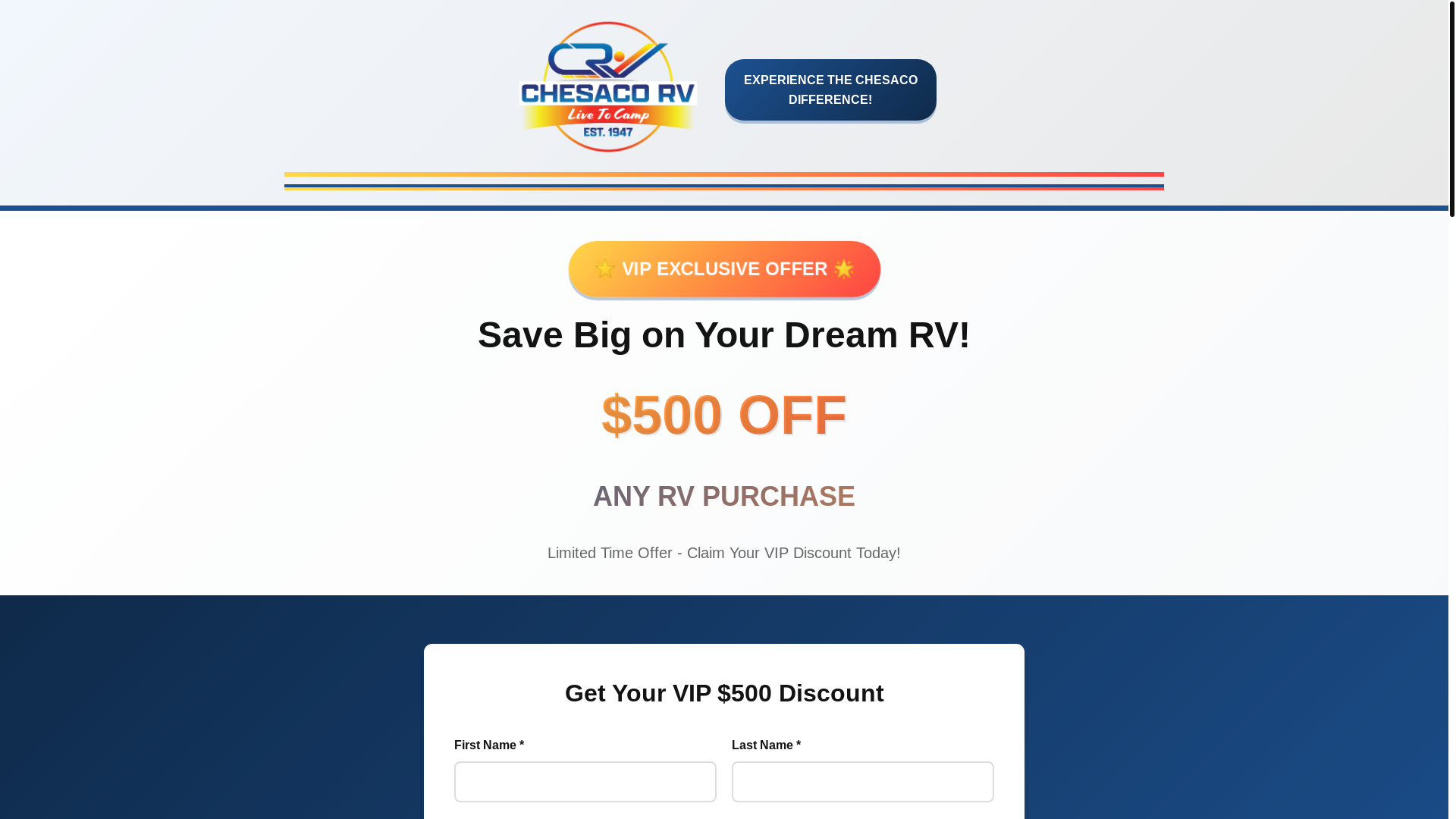 website screenshot of https://chesacorvlead.com/