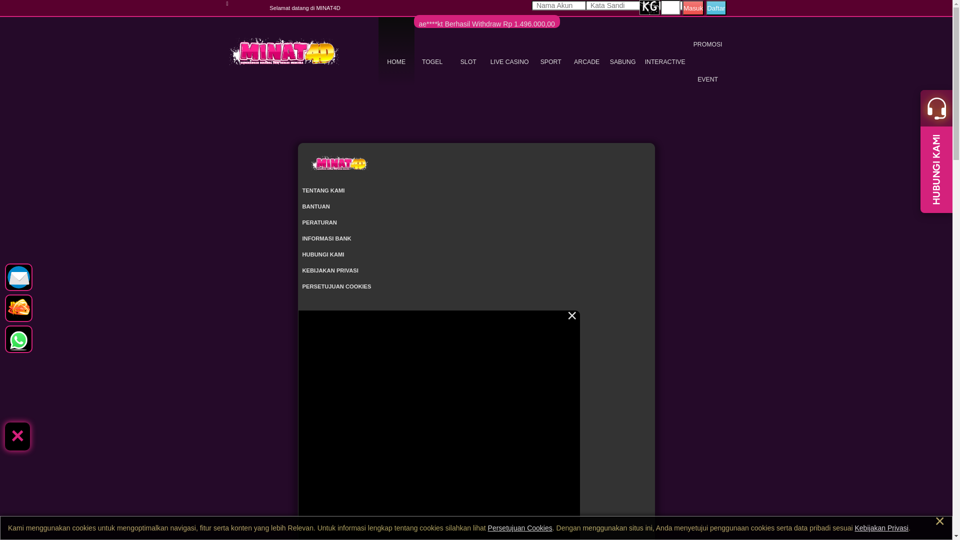 website screenshot of https://minat.mom/