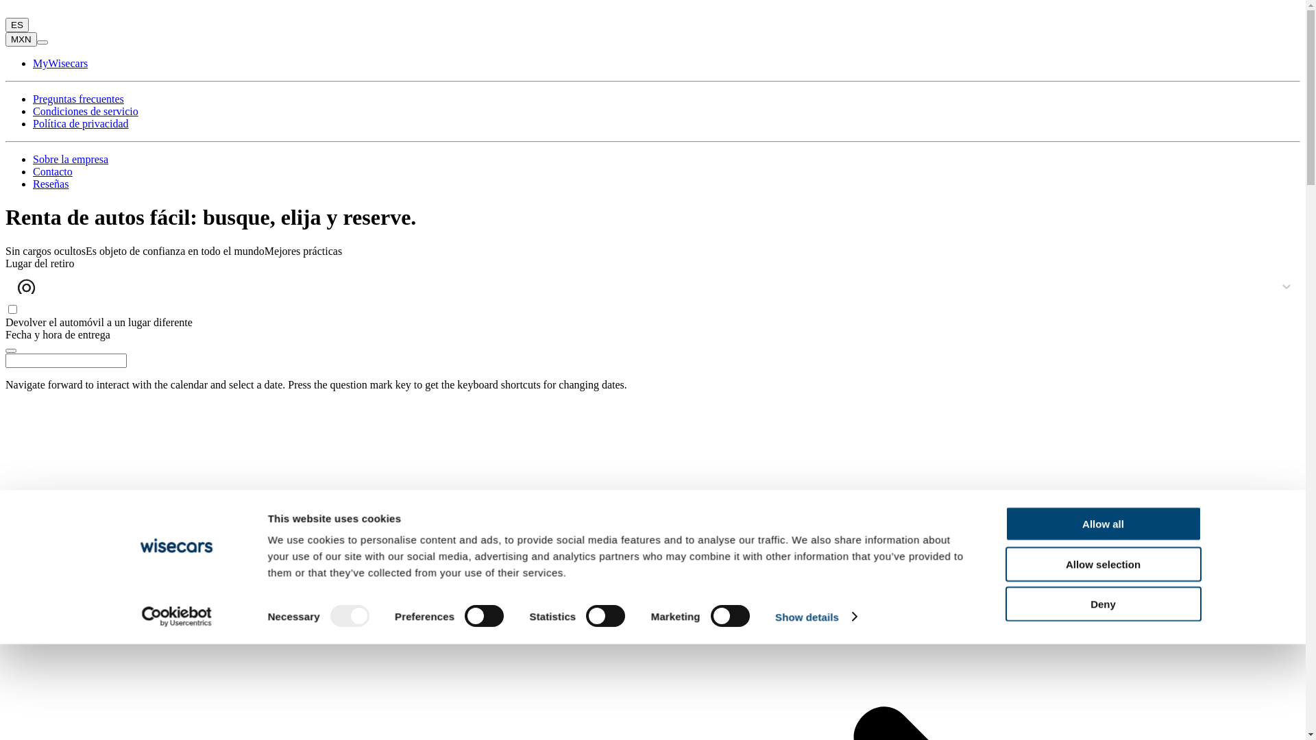 website screenshot of https://wisecars.com/