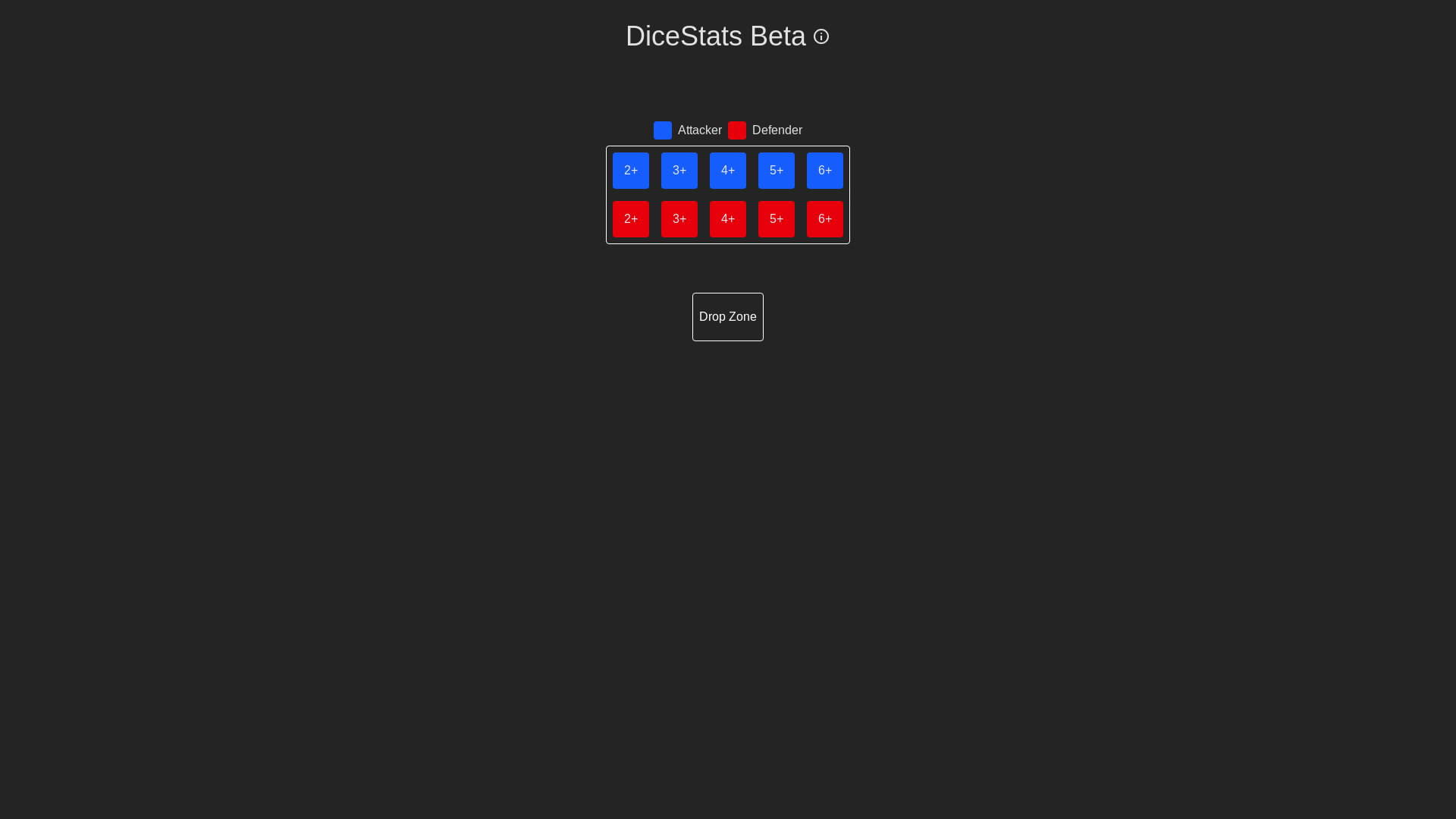 website screenshot of https://dicestats.net/