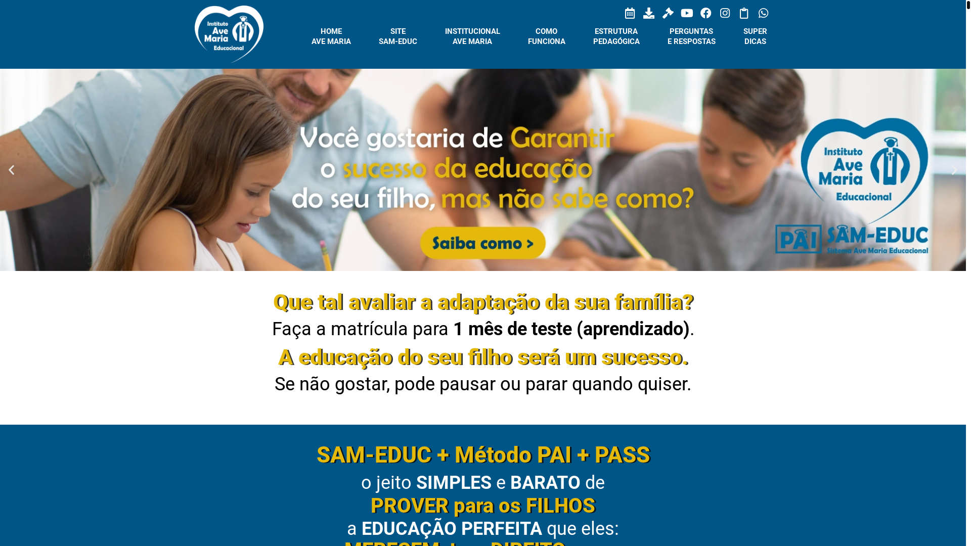 website screenshot of https://cidadedafamilia.com.br/