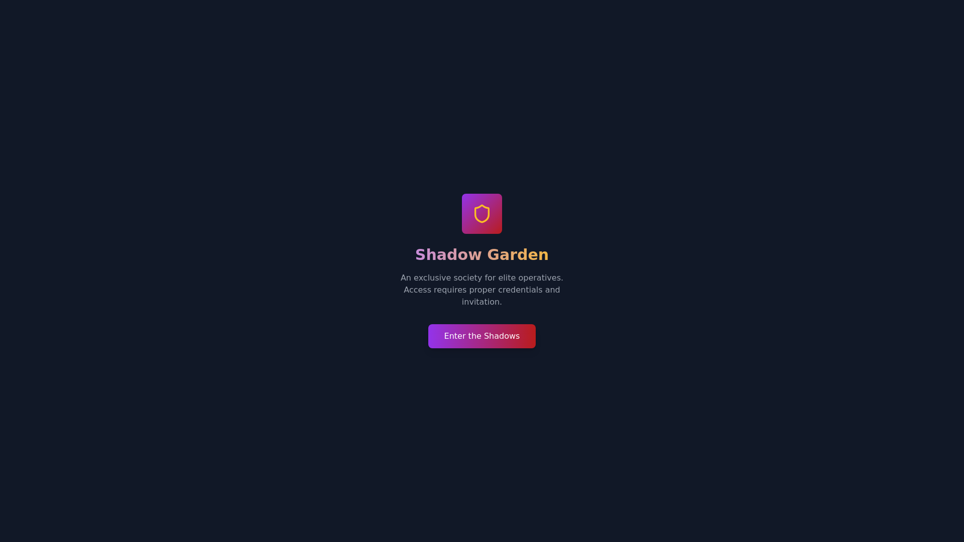 website screenshot of https://shadowgarden.pages.dev/