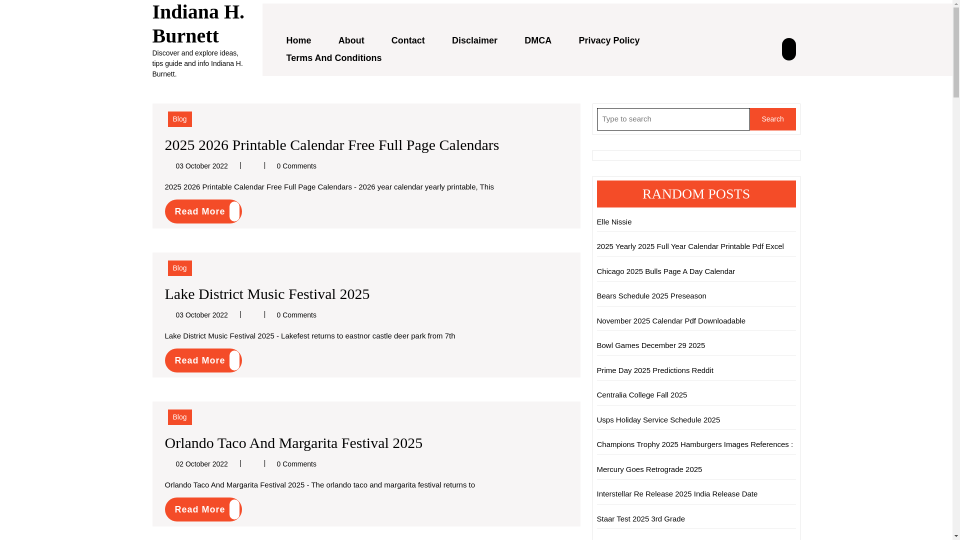 website screenshot of https://indianahburnett.pages.dev/
