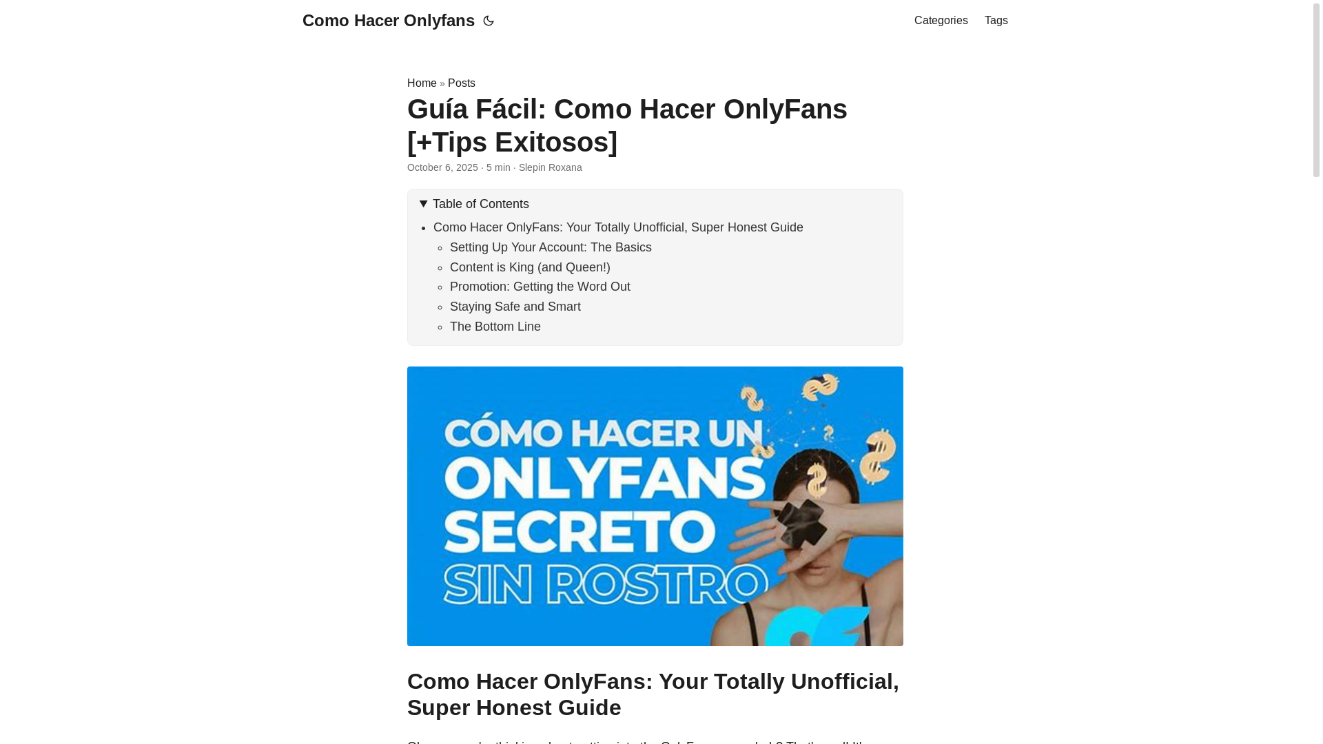 website screenshot of https://como-hacer-onlyfans.pages.dev/