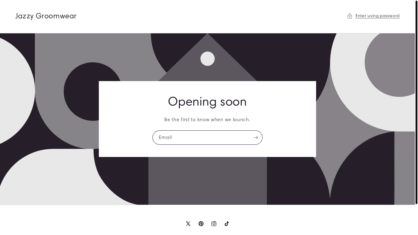 website screenshot of https://jazzygroomwear.co.uk/