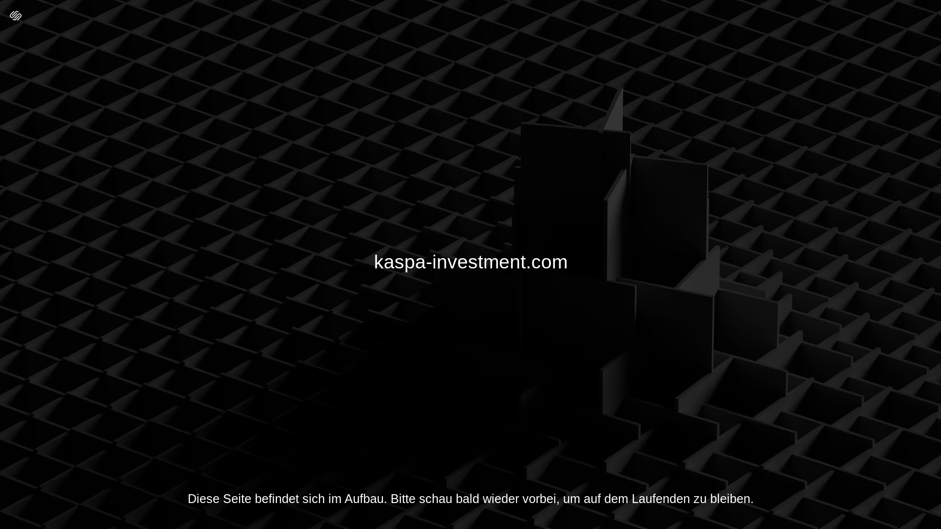 website screenshot of https://kaspa-investment.com/