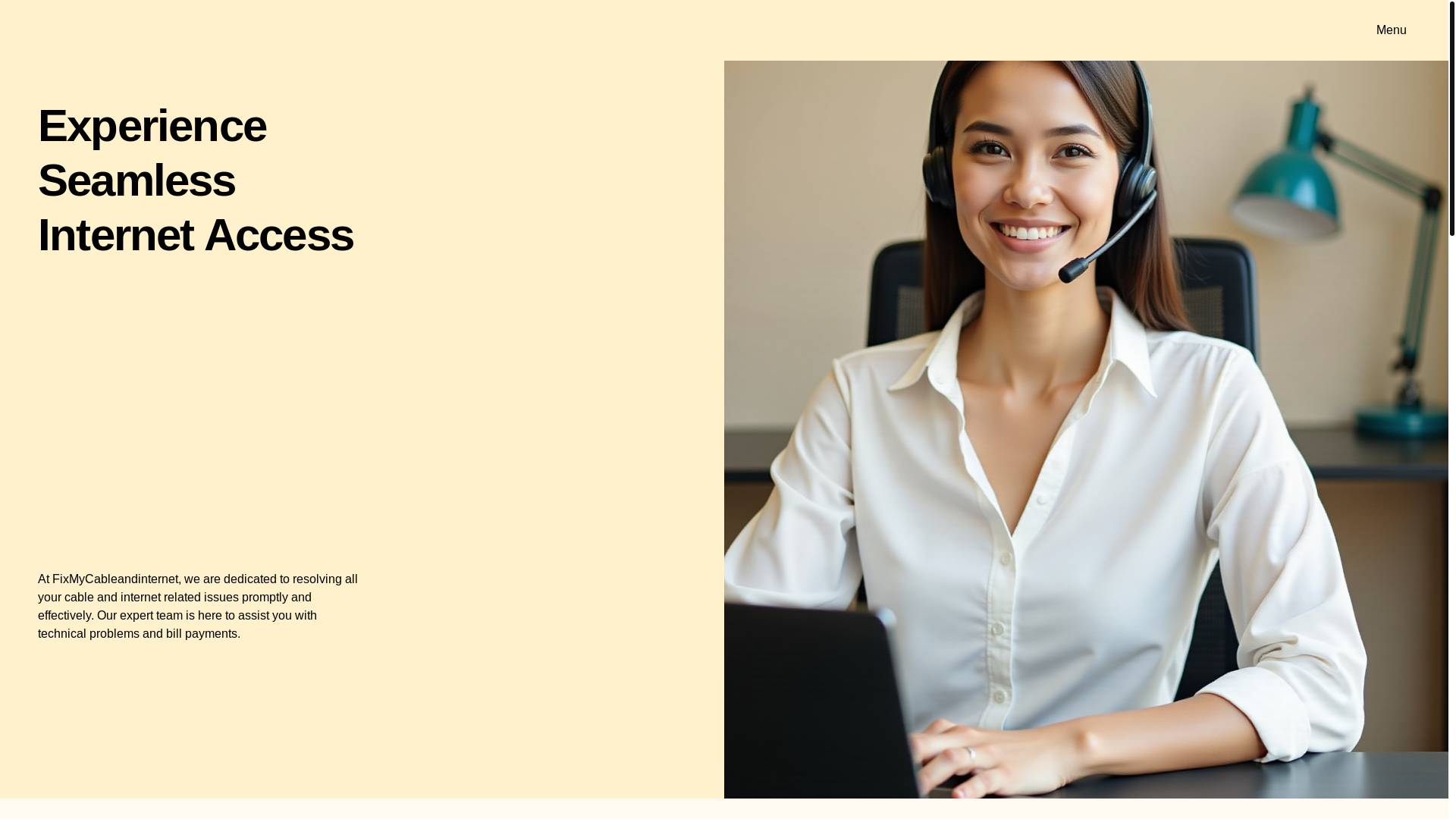 website screenshot of https://fixmycableinternet.info/