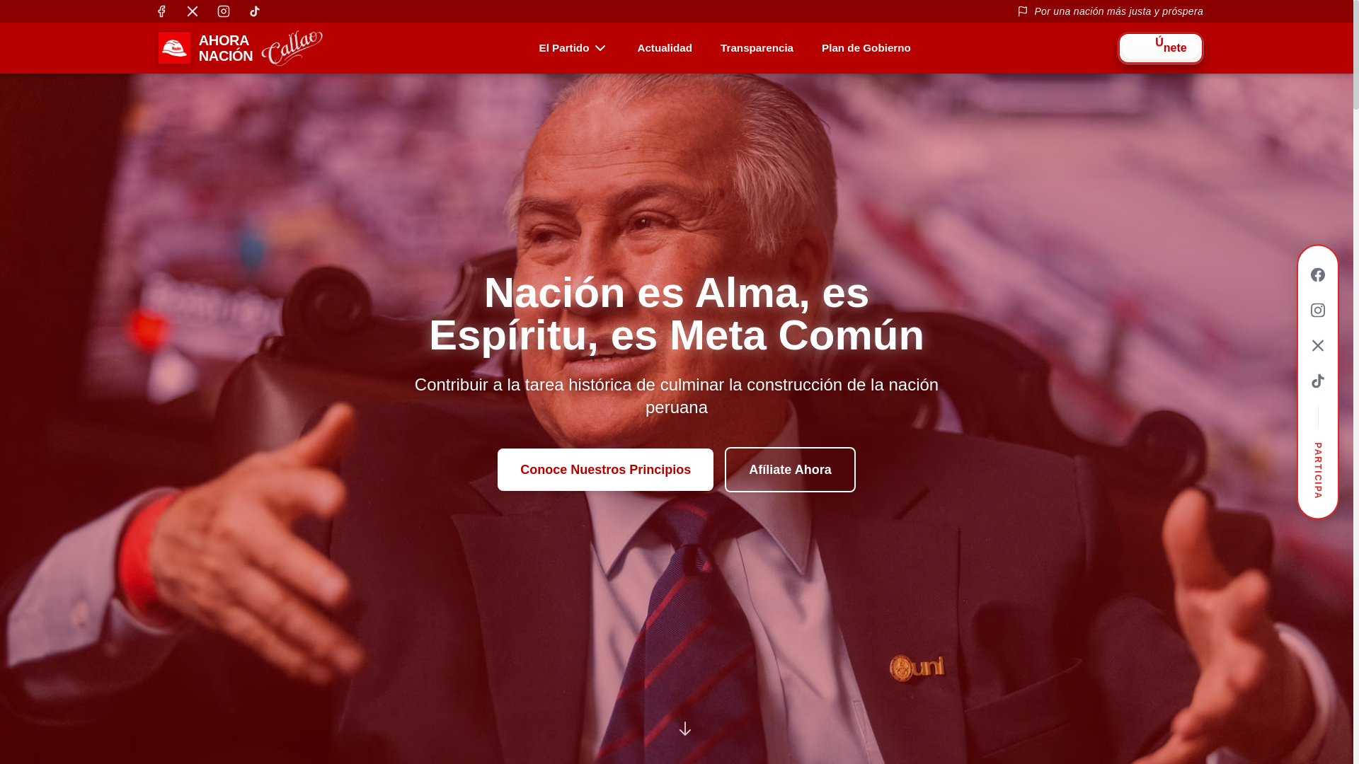 website screenshot of https://ahoranacion-callao.online/