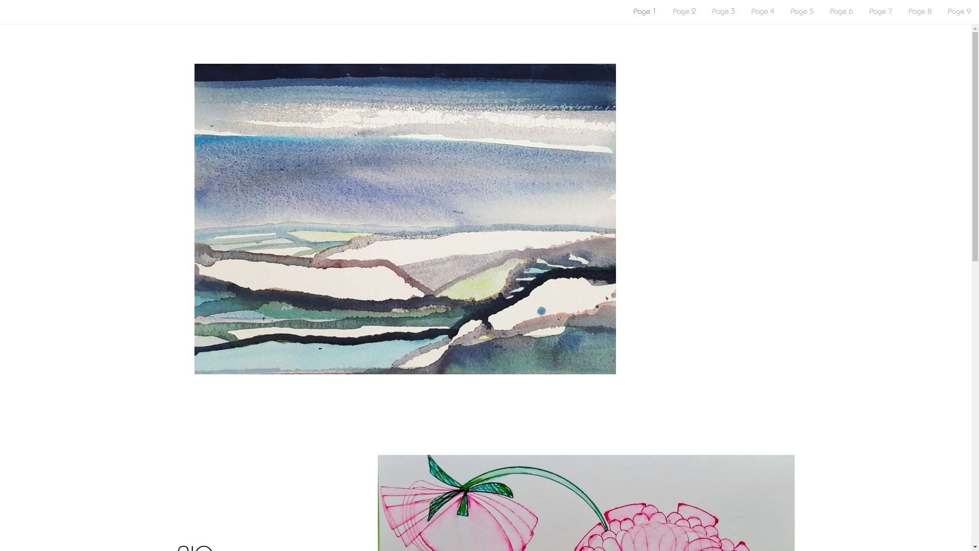 website screenshot of https://aprillombardi.art/