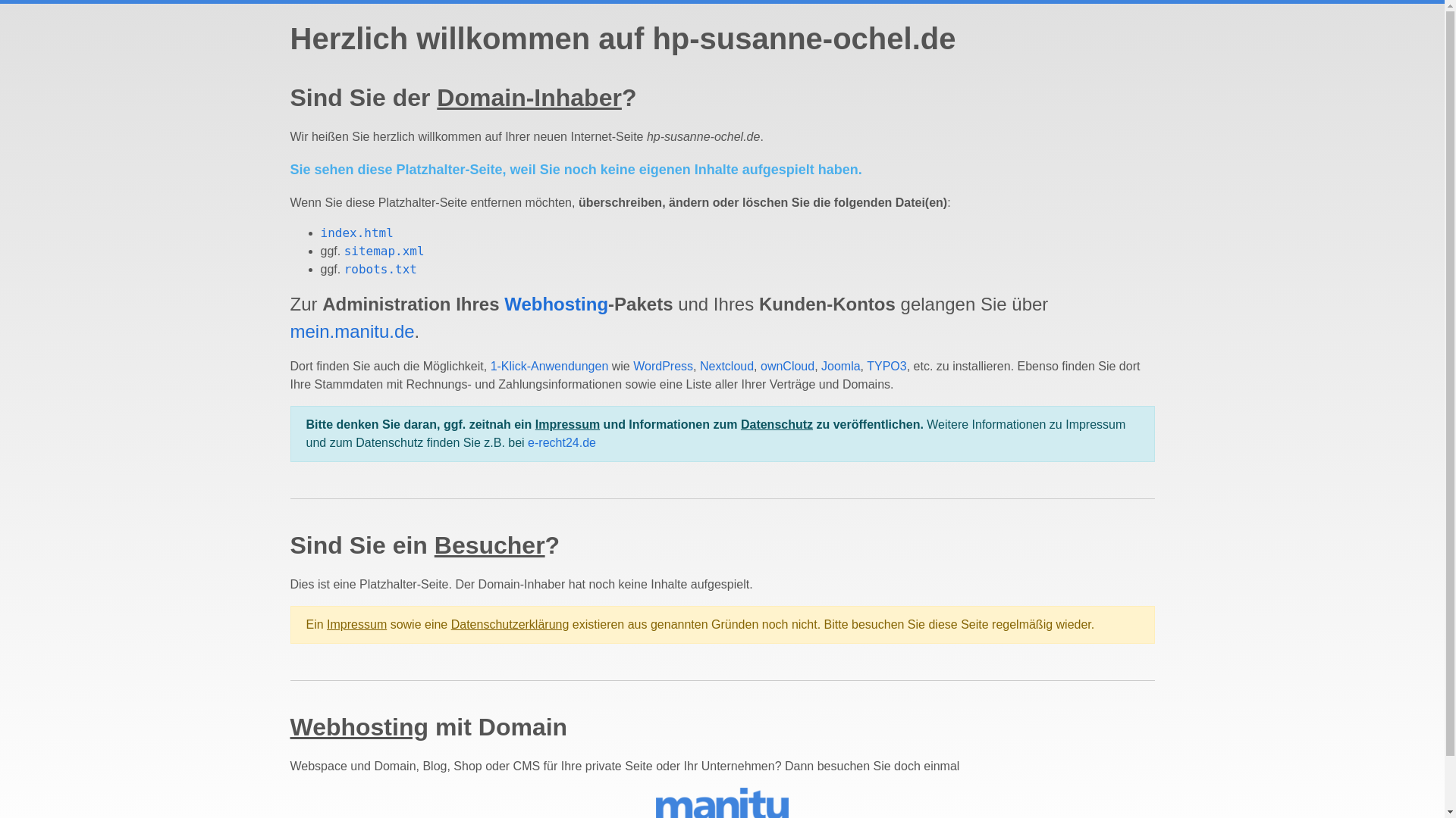 website screenshot of https://hp-susanne-ochel.de/