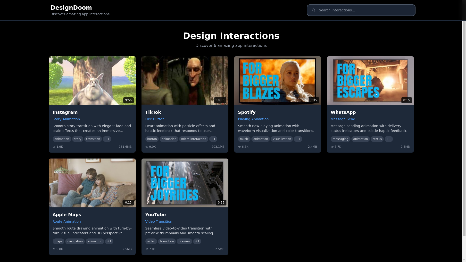 website screenshot of https://designdoom.pages.dev/