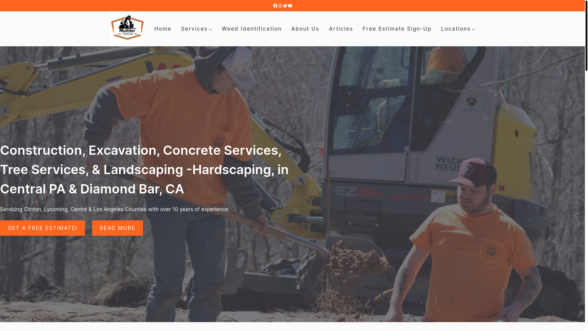 website screenshot of https://muthlerconstruction.com/