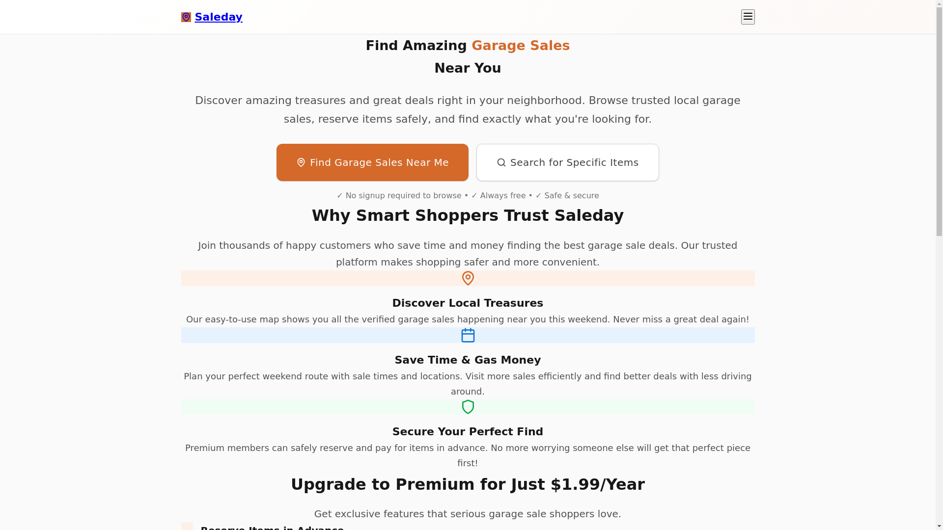website screenshot of https://saleday-new.pages.dev/