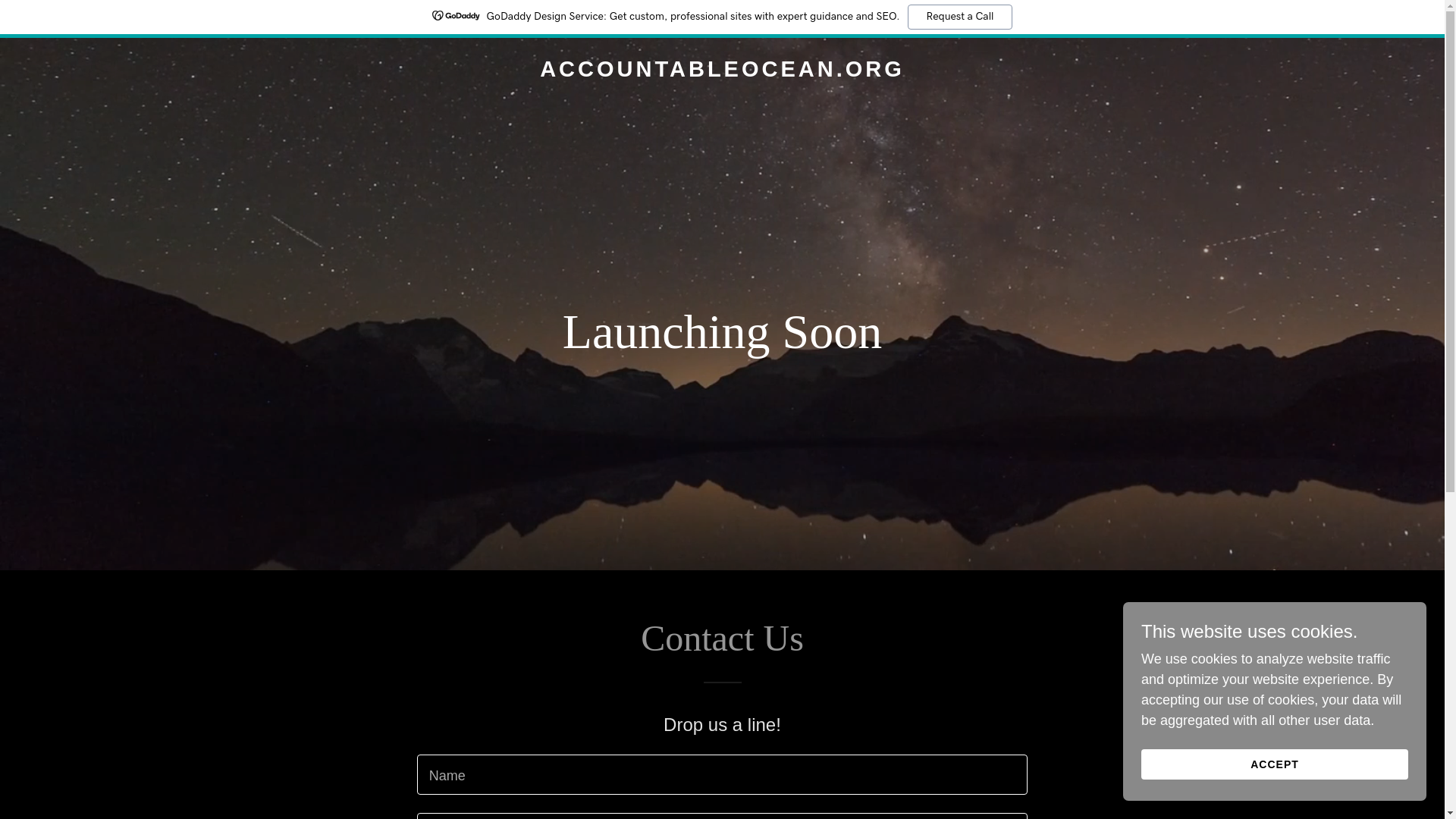 website screenshot of https://accountableocean.org/