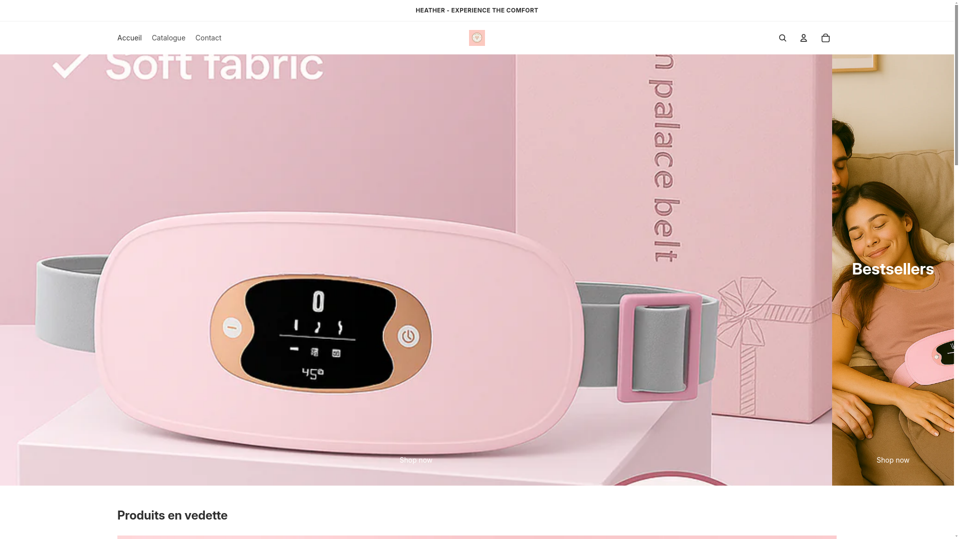 website screenshot of https://heat-her.com/