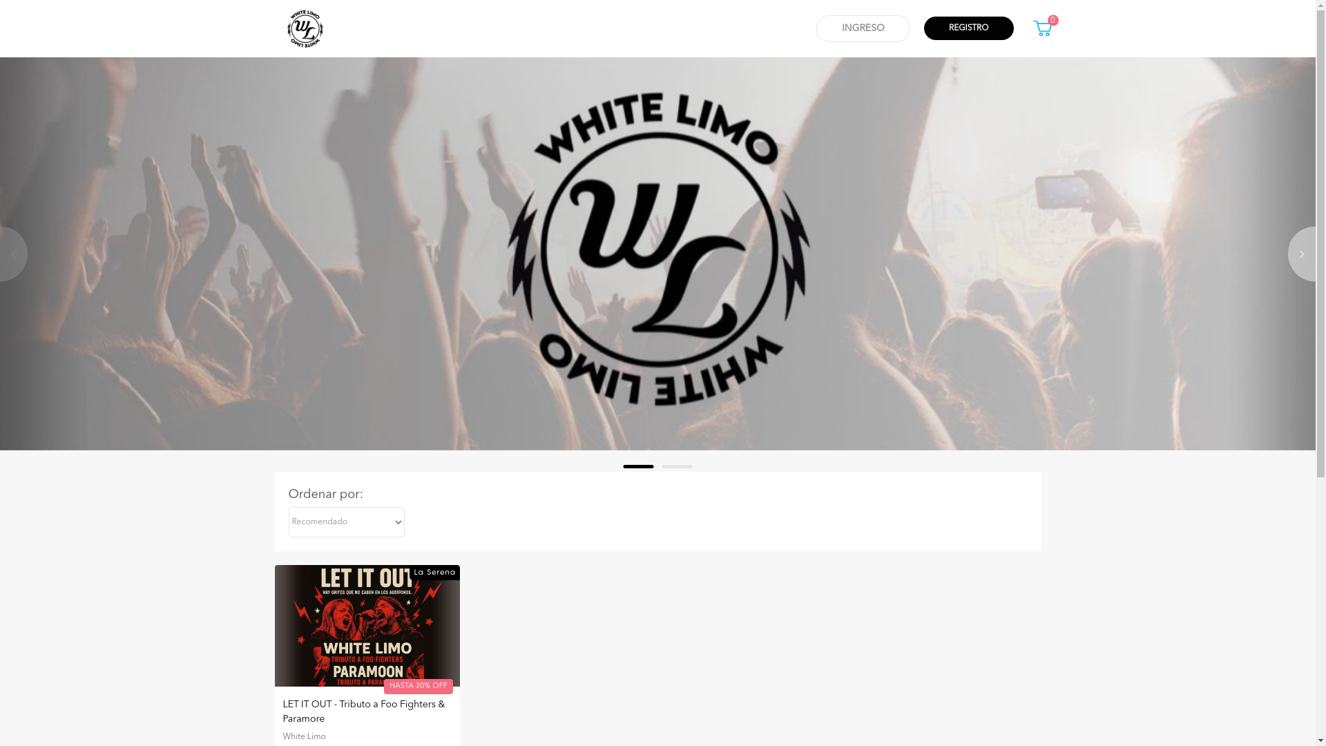 website screenshot of https://whitelimofoo.cl/