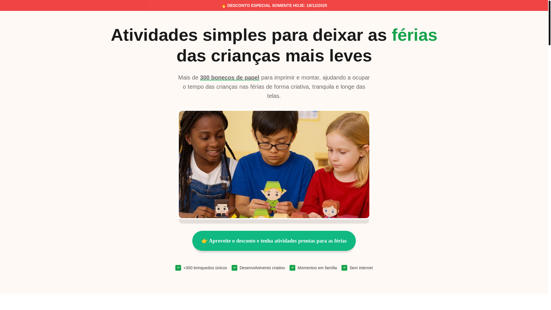 website screenshot of https://mundodepapelkids.site/