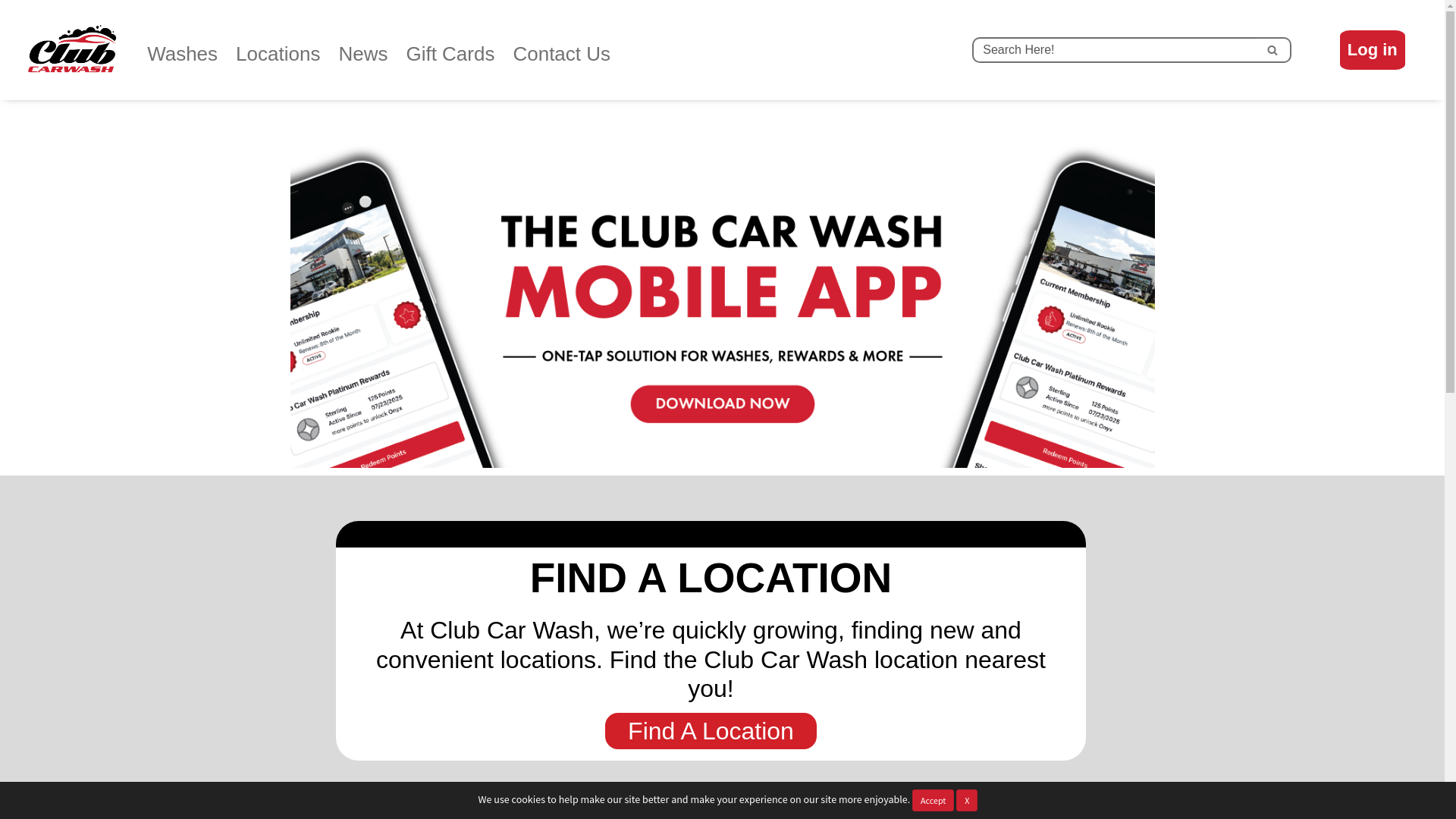 website screenshot of https://clubcarwash.com/