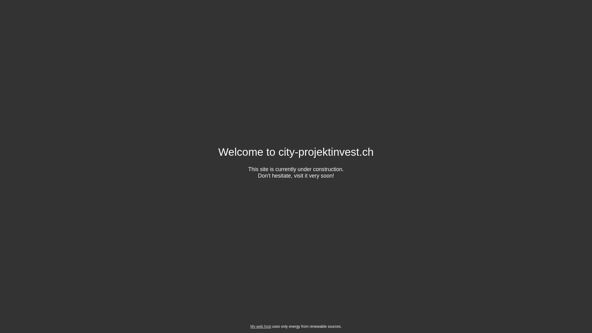 website screenshot of https://city-projektinvest.ch/
