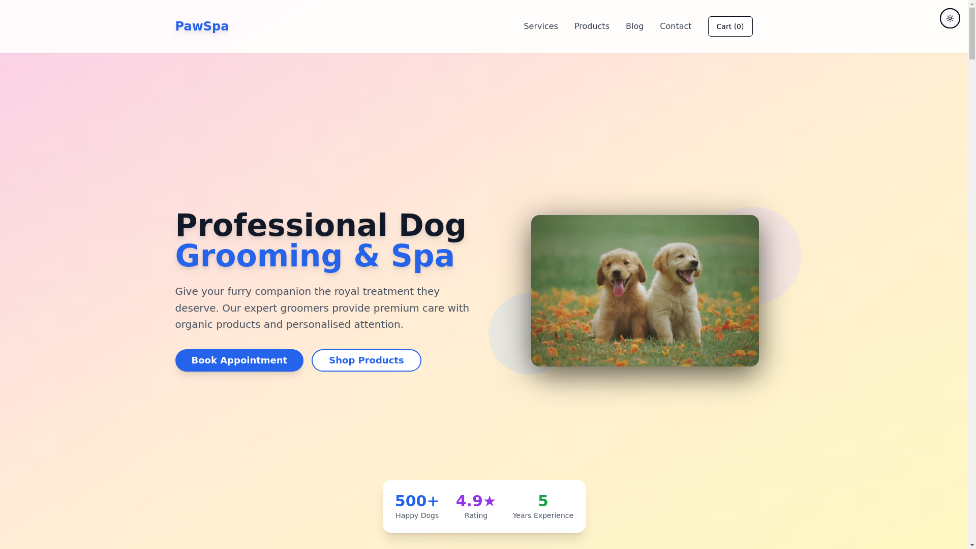 website screenshot of https://pawspa-com1.pages.dev/
