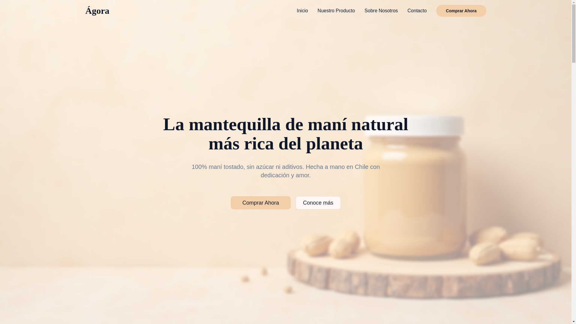 website screenshot of https://agoramani.cl/