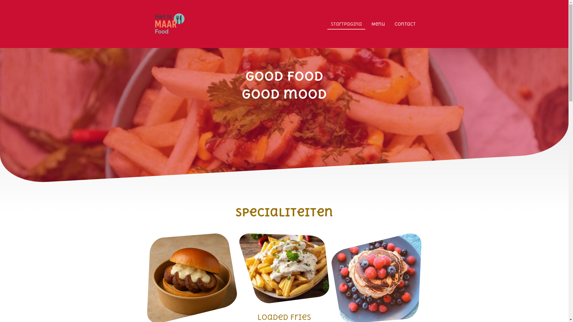 website screenshot of https://hetismaarfood.nl/