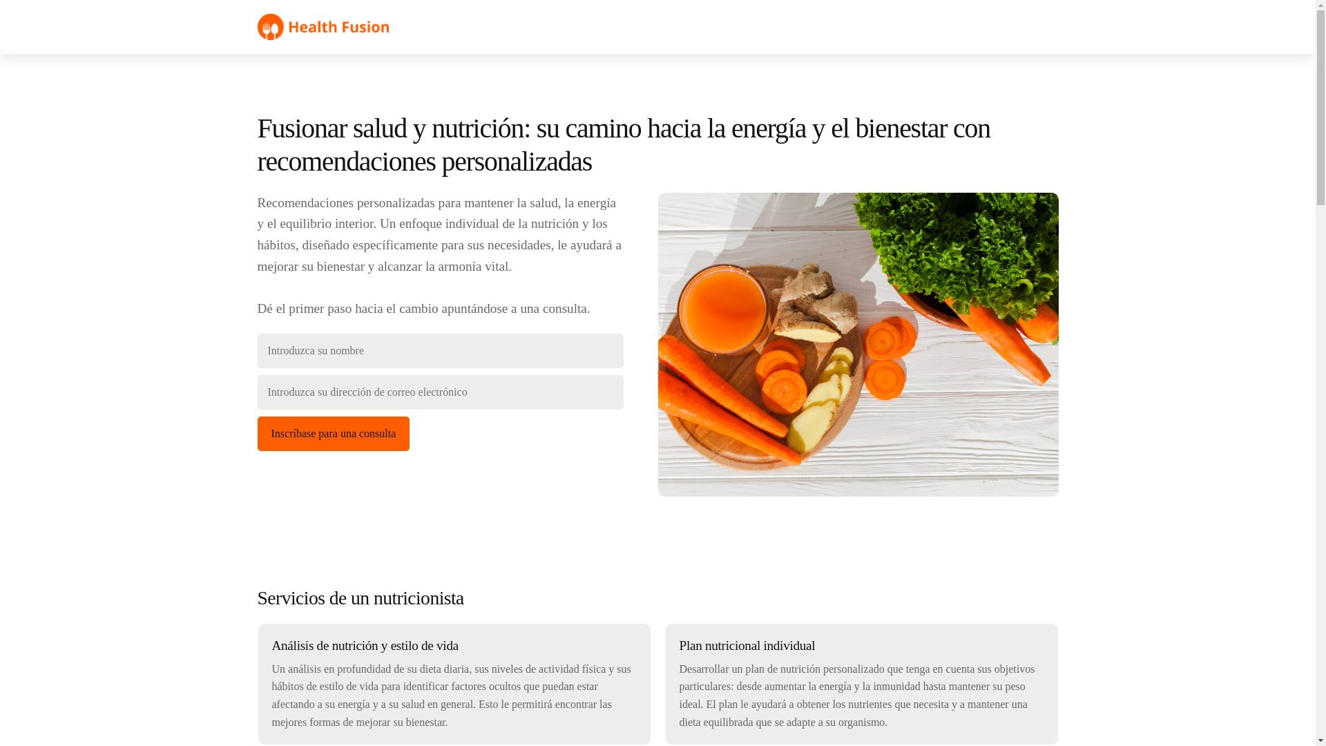 website screenshot of https://healthfusionpe.info/