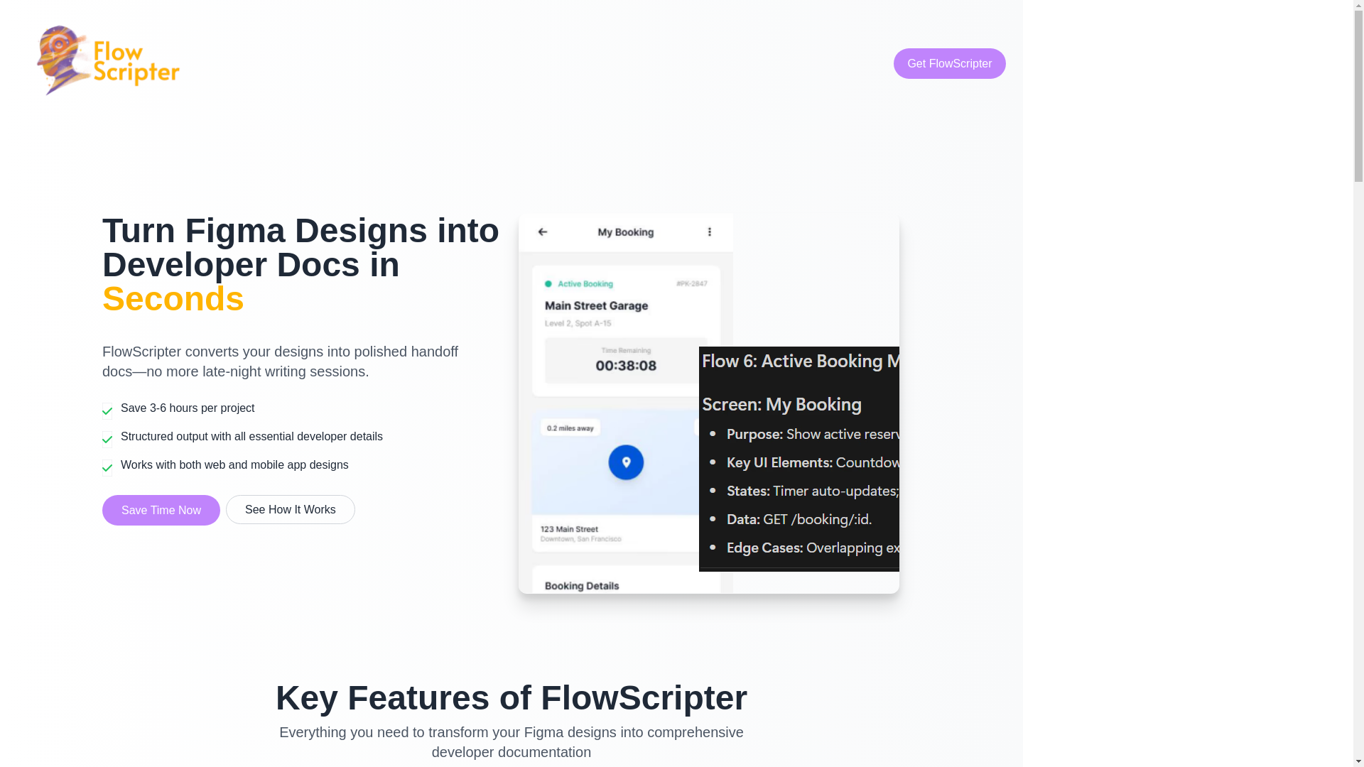 website screenshot of https://flowscripter.online/