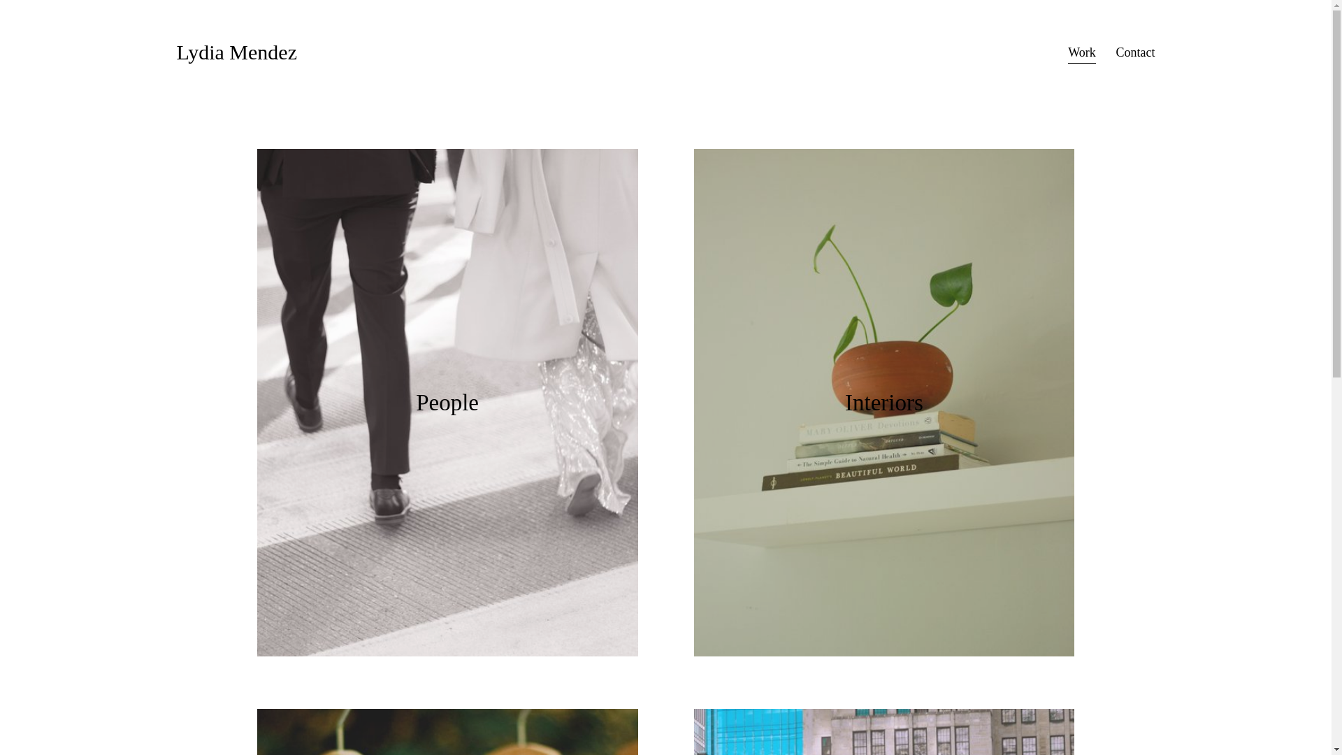 website screenshot of https://lydiamendez.com/