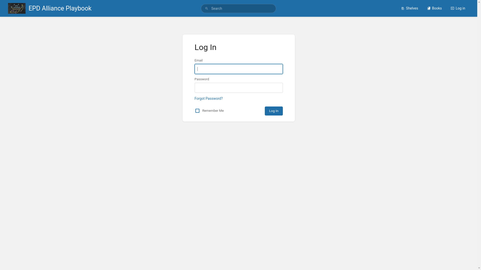 website screenshot of https://playbookepdalliance.org/