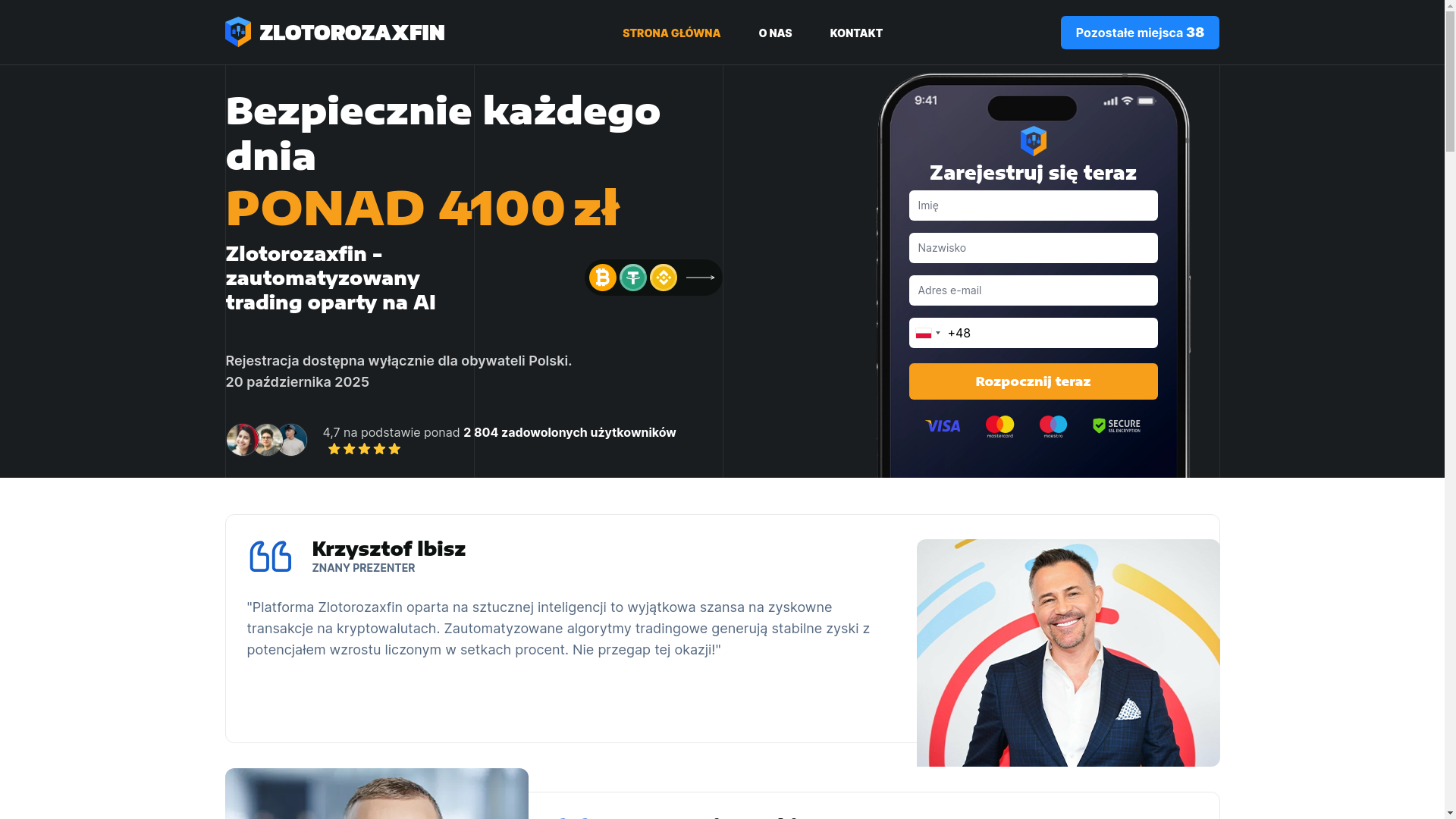 website screenshot of https://zlotorozaxfin.net/