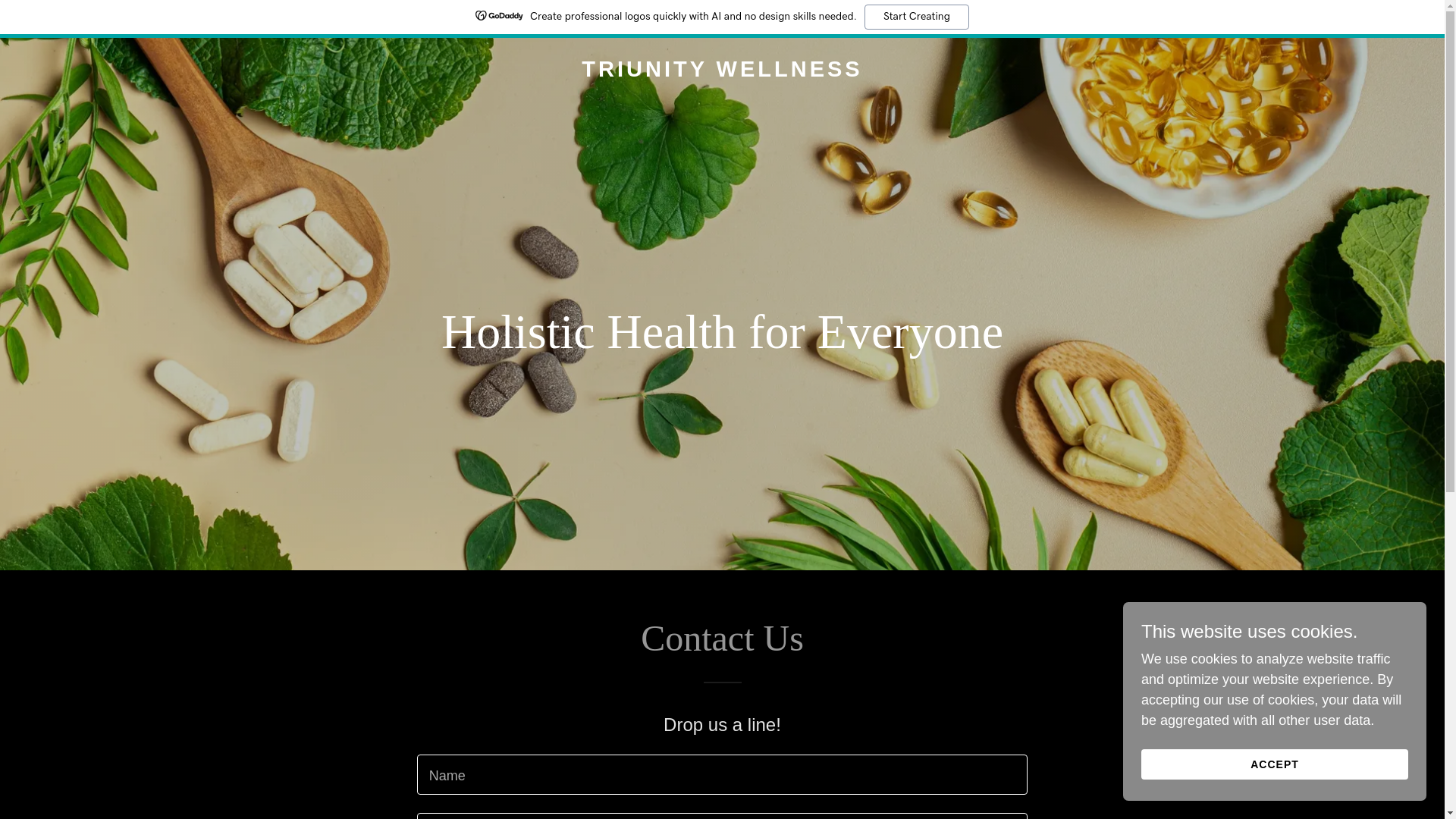 website screenshot of https://triunitywellness.org/