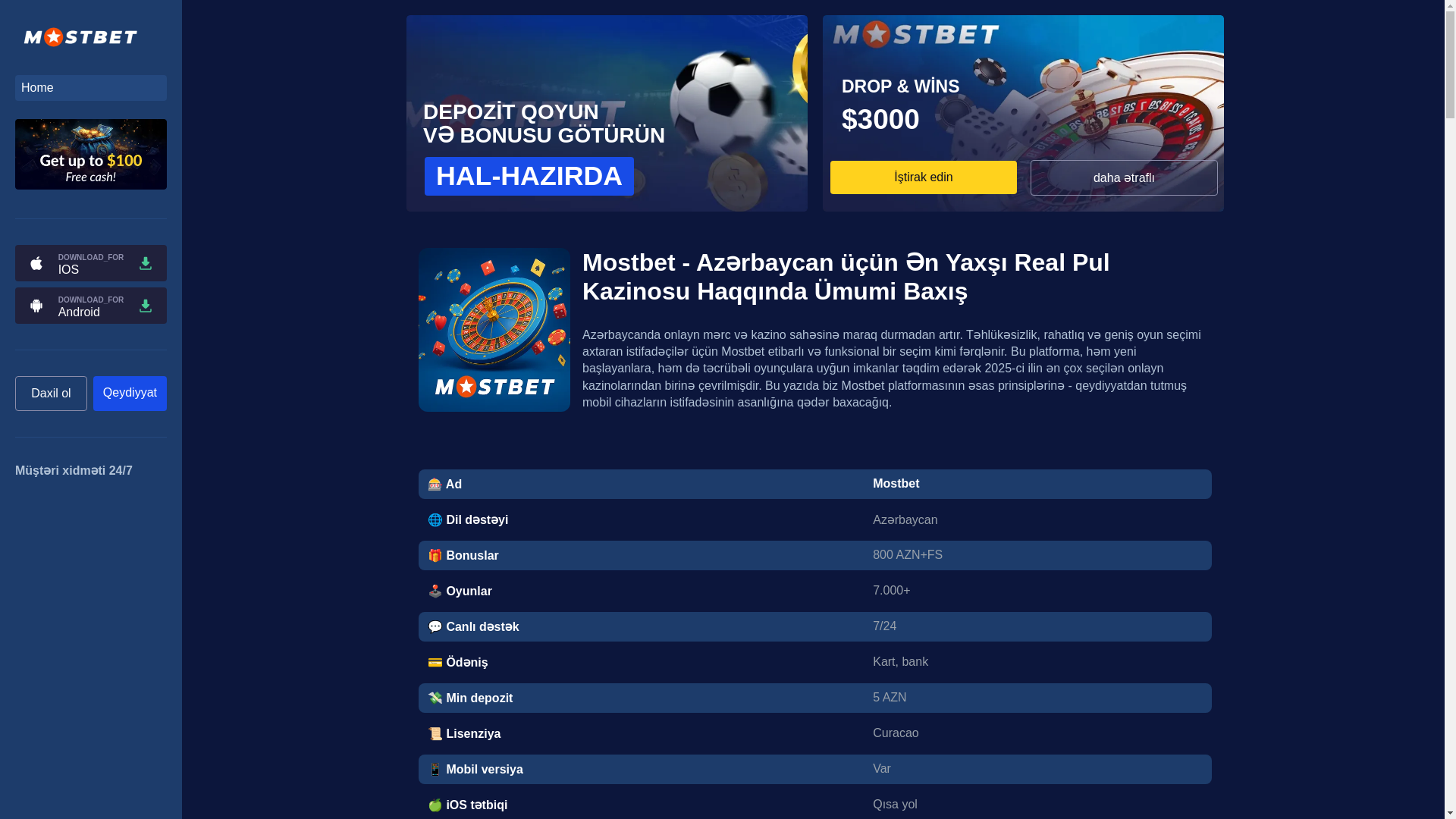 website screenshot of https://mostbet-azer-prime.top/