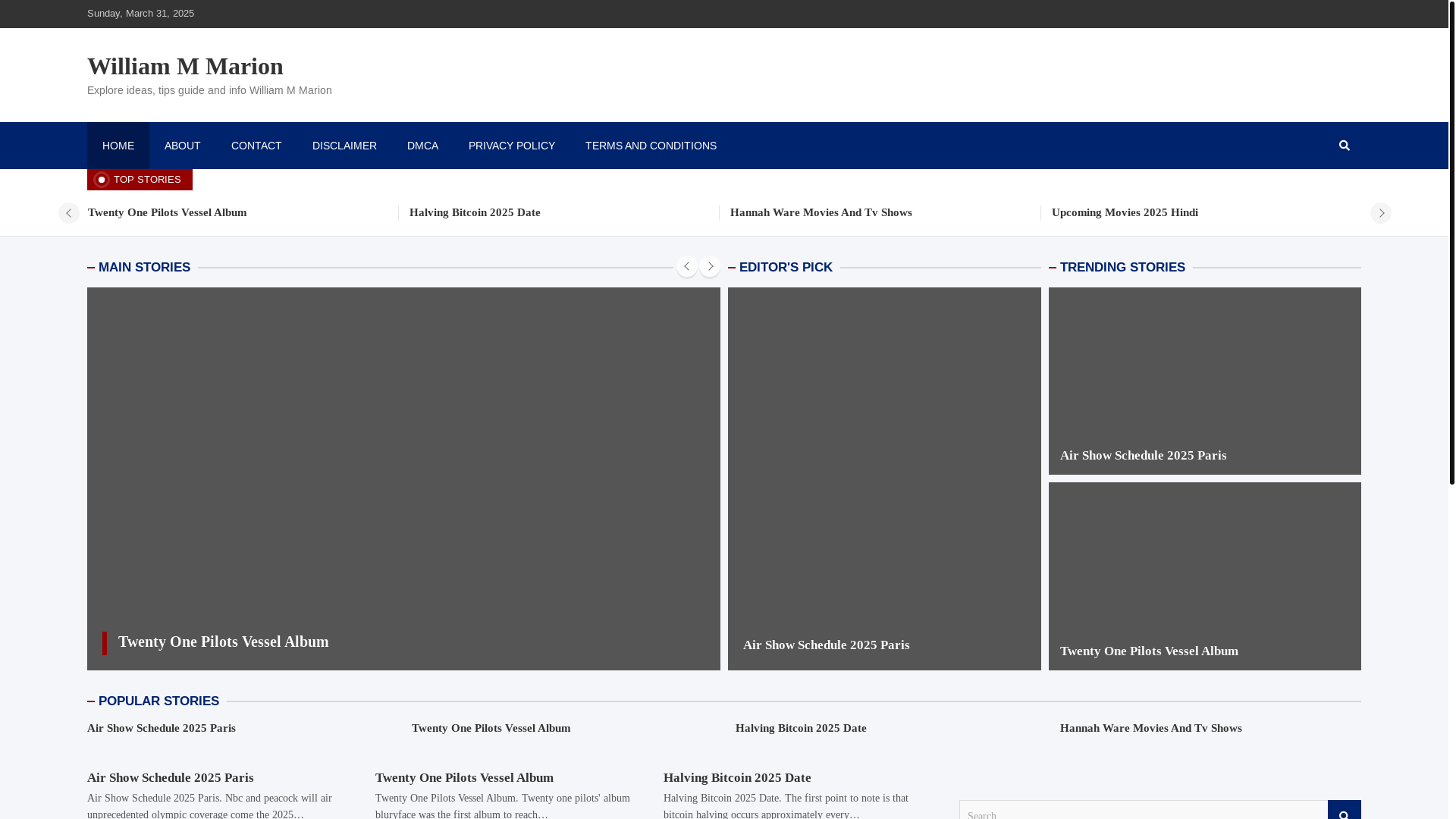 website screenshot of https://williammmarionj.pages.dev/