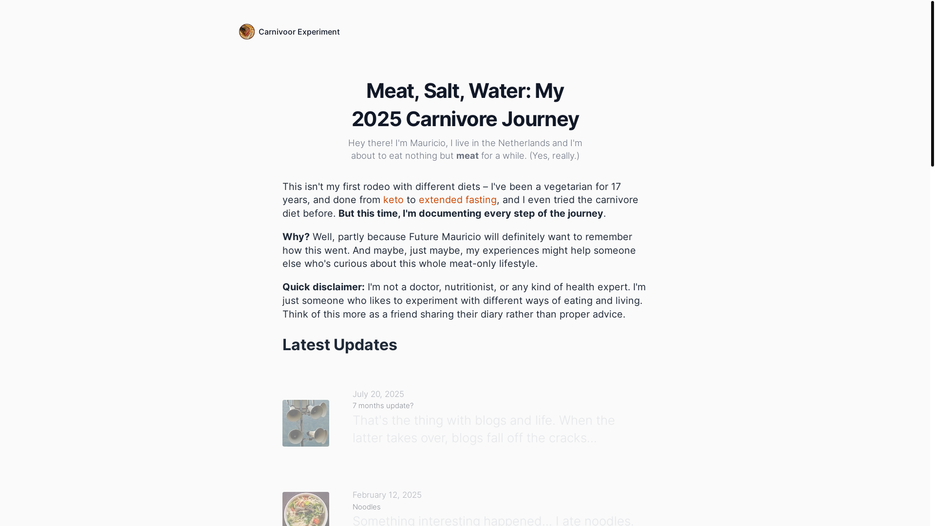 website screenshot of https://carnivoorexperiment-nl.pages.dev/