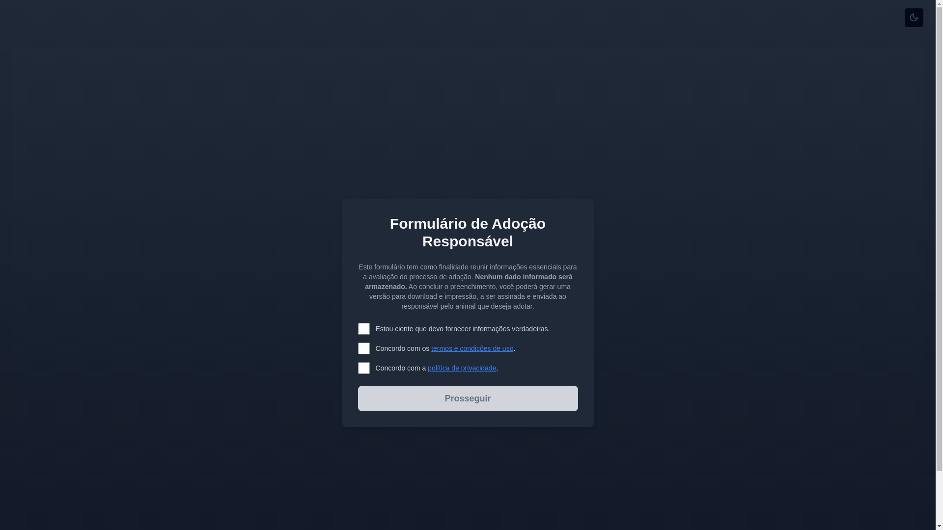 website screenshot of https://formularioadocao.com/