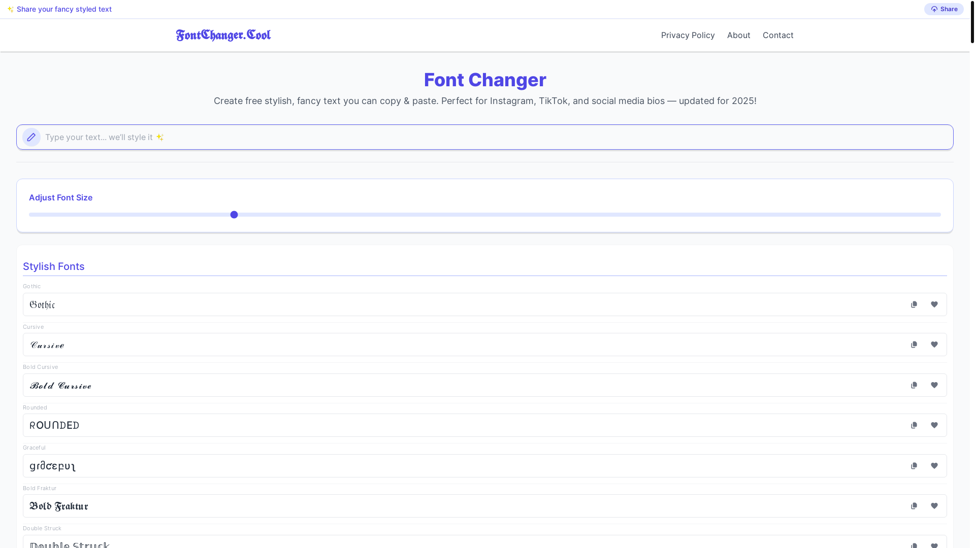 website screenshot of https://fontchanger33.pages.dev/