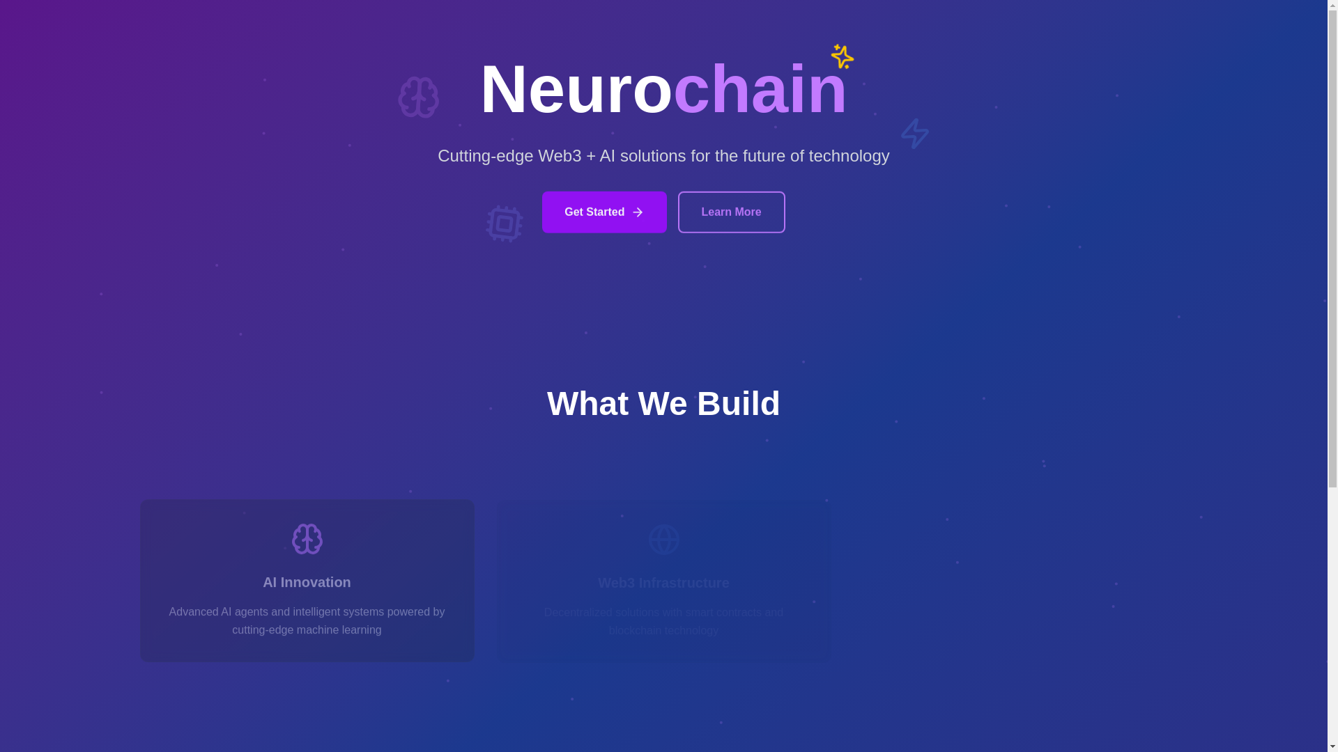 website screenshot of https://neurochainlabs.io/