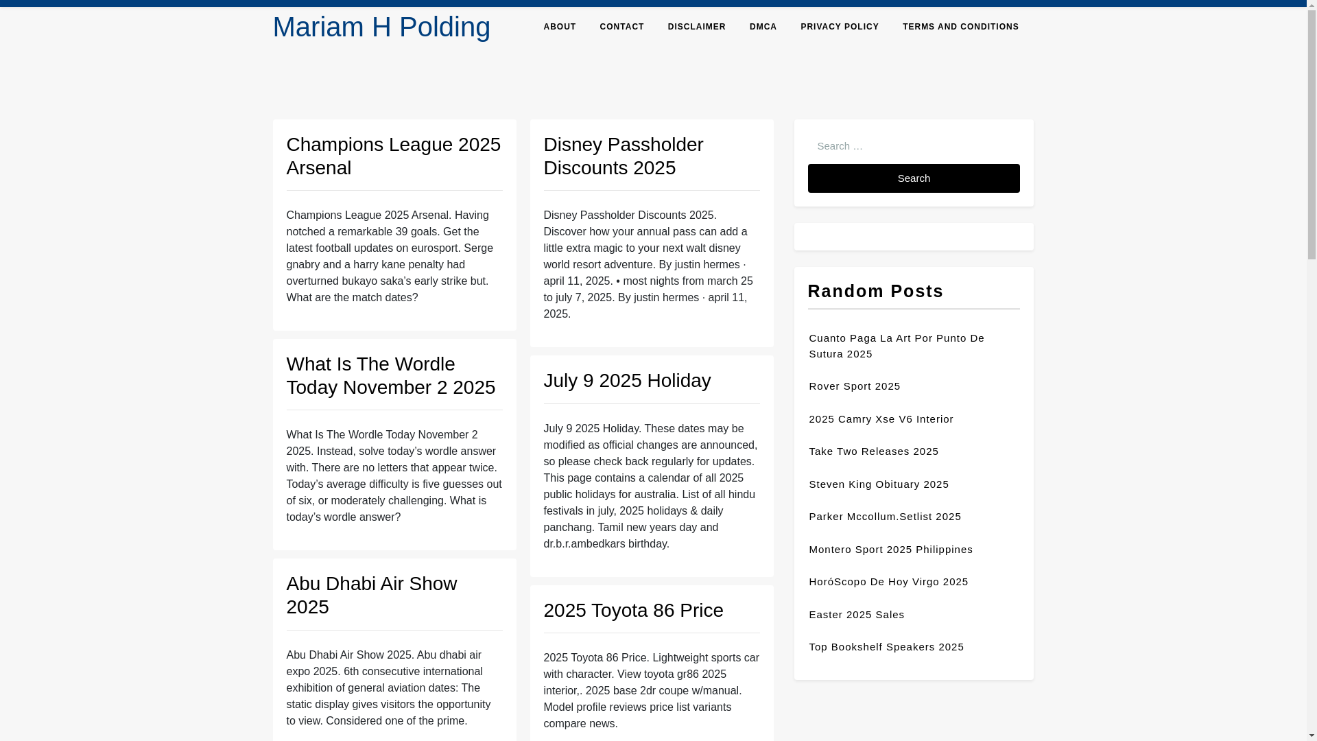 website screenshot of https://mariamhpolding.pages.dev/
