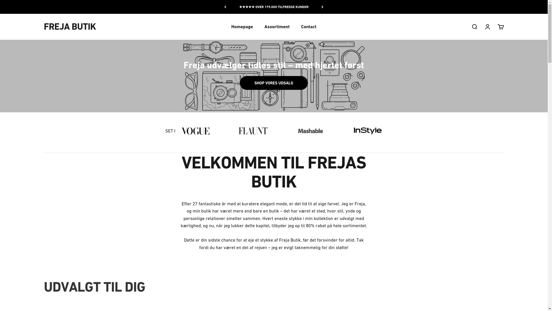 website screenshot of https://freja-butik.dk/