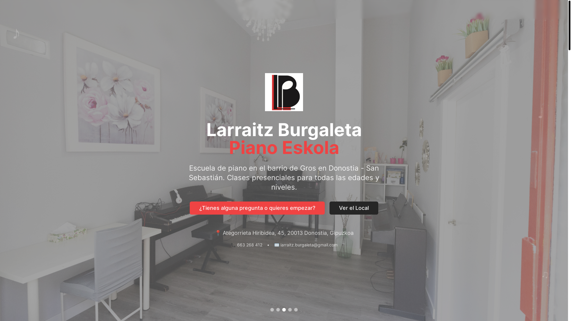 website screenshot of https://lbpianoeskola.com/