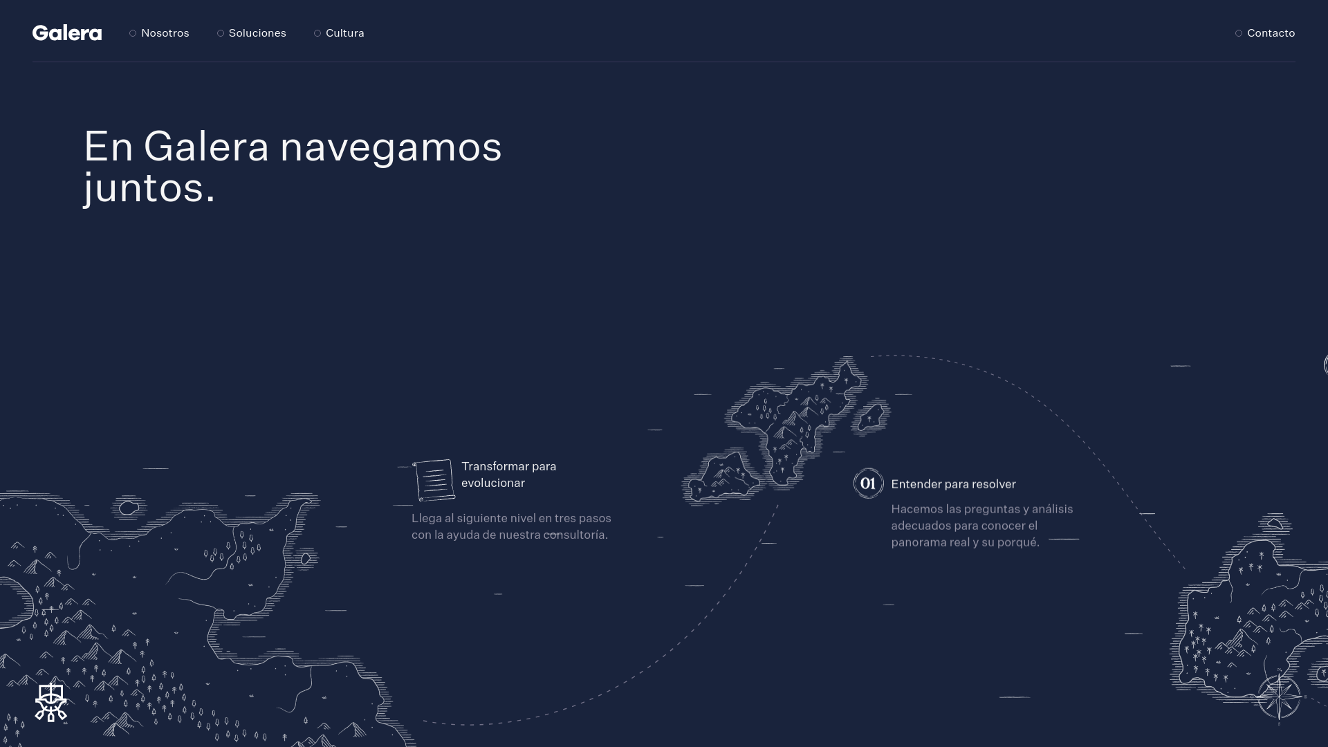 website screenshot of https://www.galera.mx/